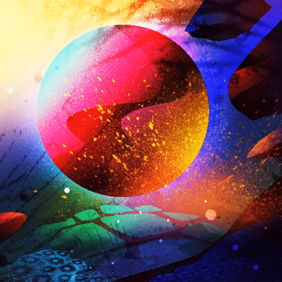 Planet burning