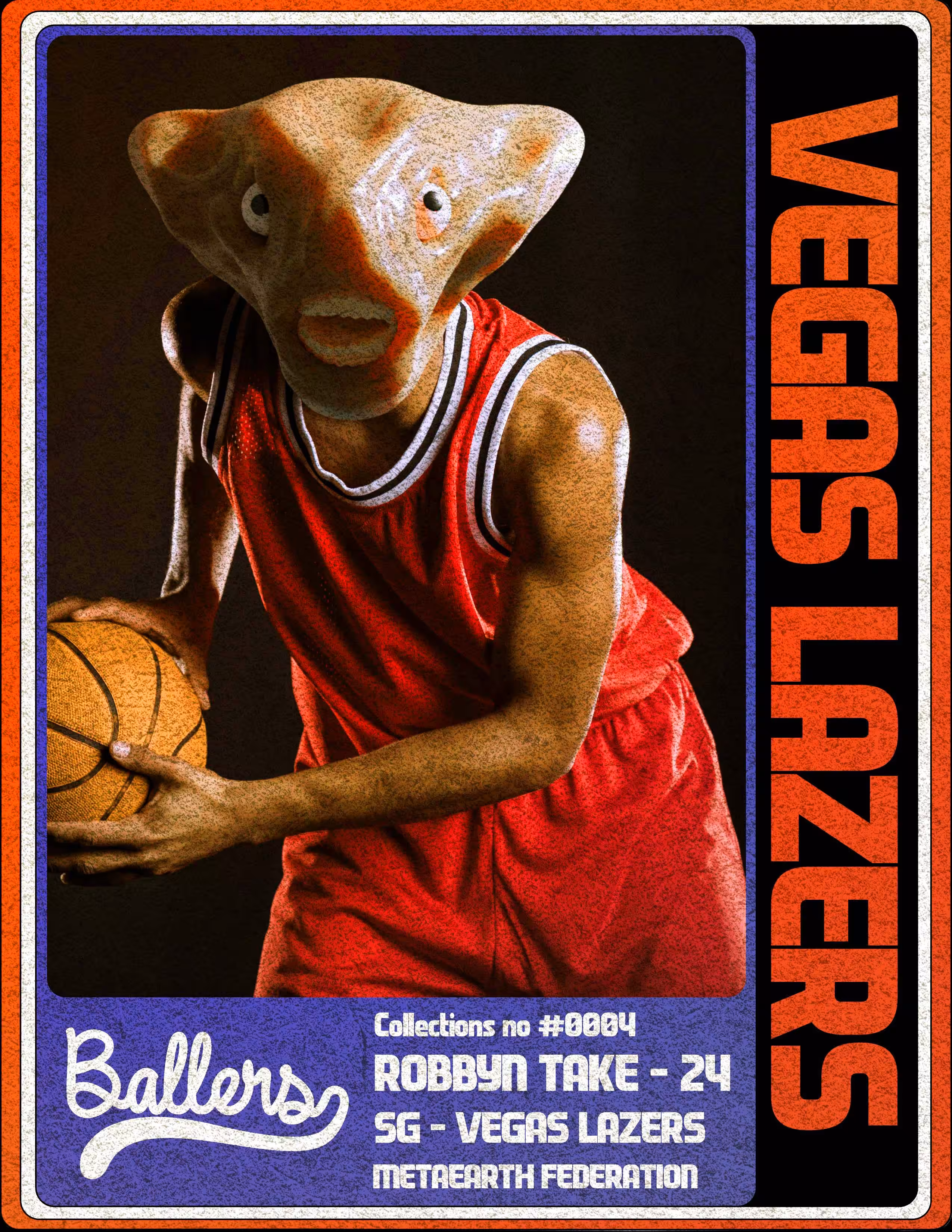 #0004 VEGAS LAZERS "Robbyn Take"- Ballers Sports Trading Card 