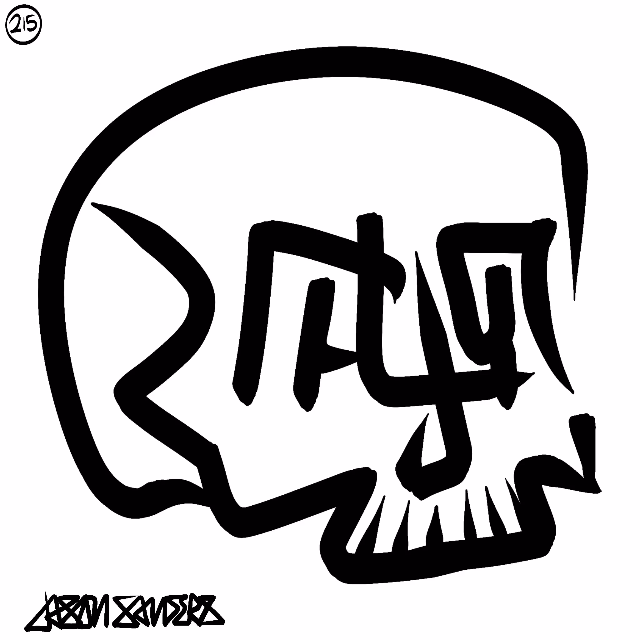Skull Lines “Fifty-Eight” By DrainedEye | #215