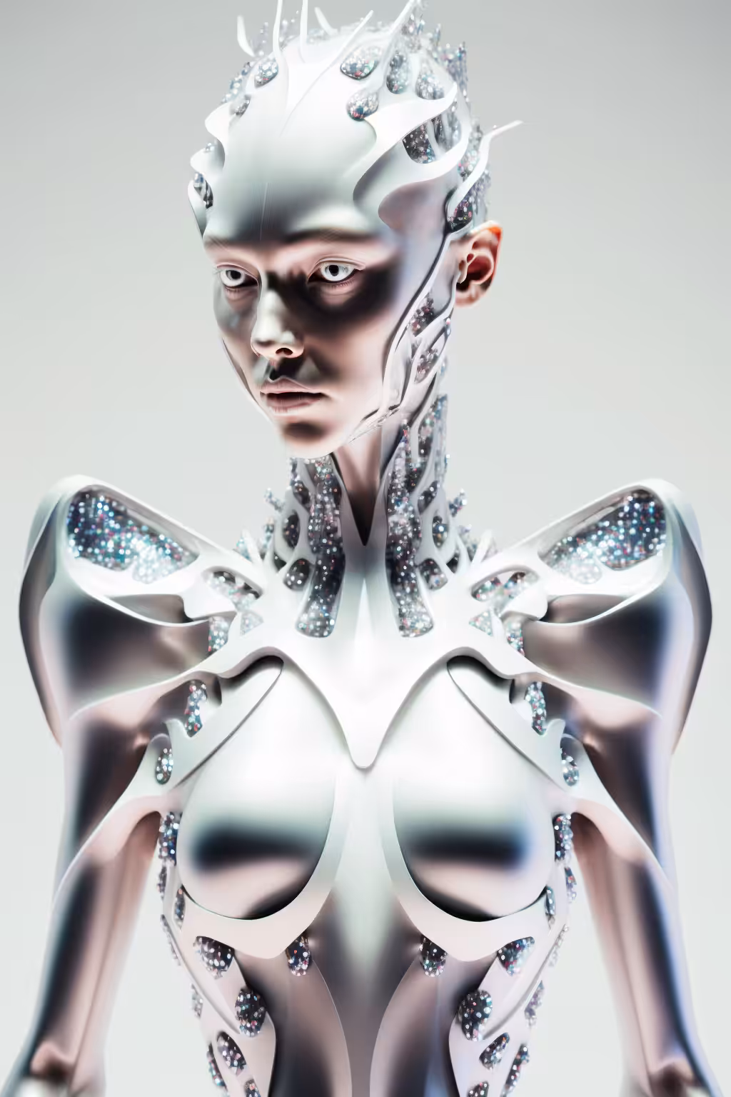 Pearlescent-Crystal Cyborg #2