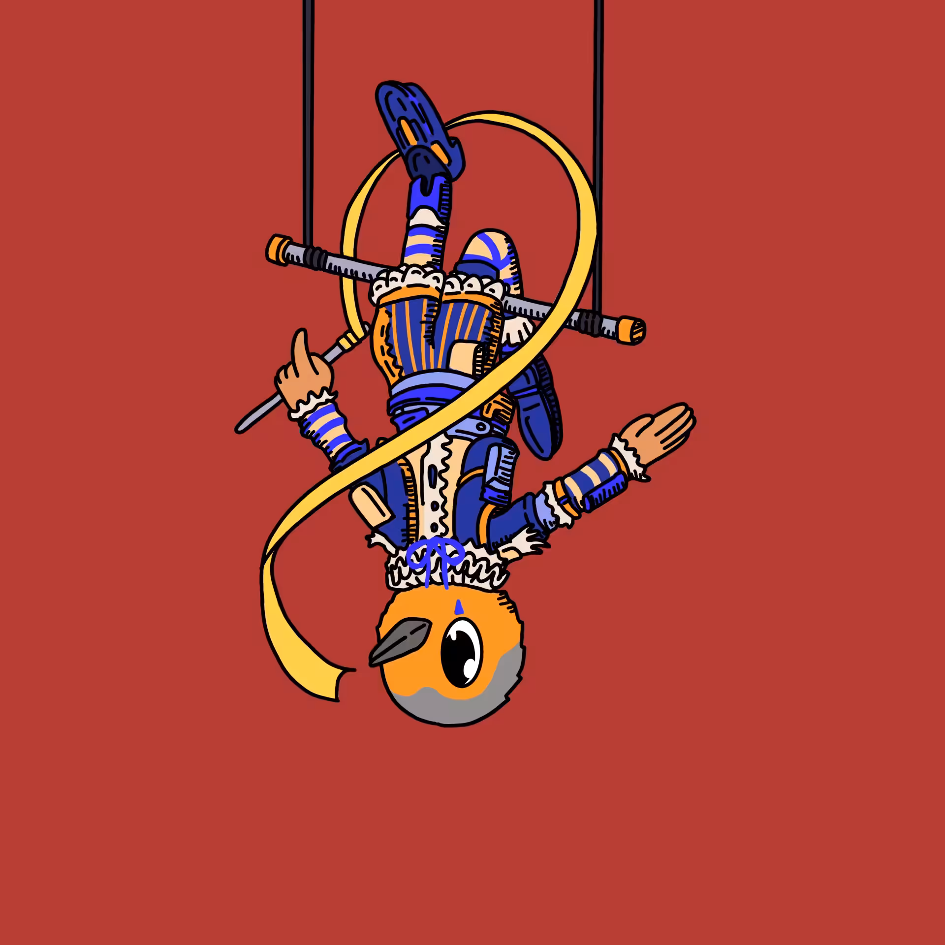 Acrobat one eyed guy #00073