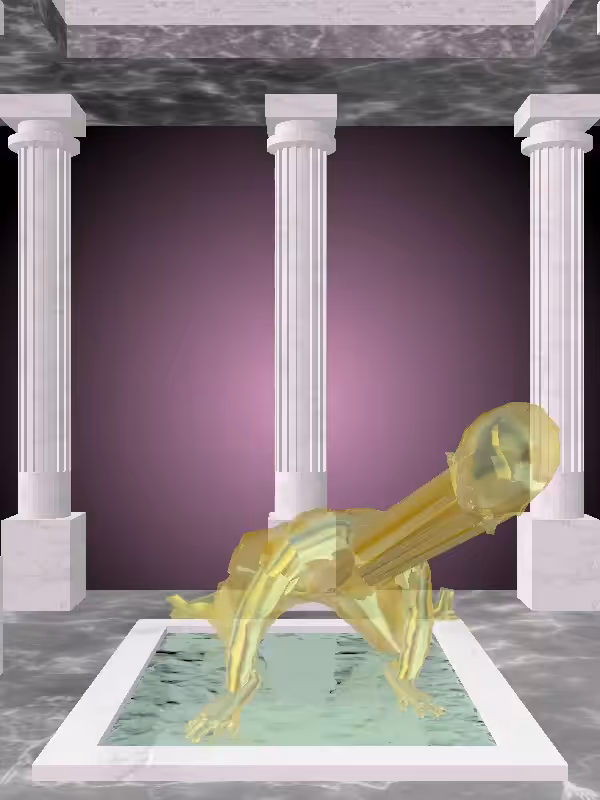 HeavenComputer: The Fading Rising Green-Golden Goblet Woman #5570