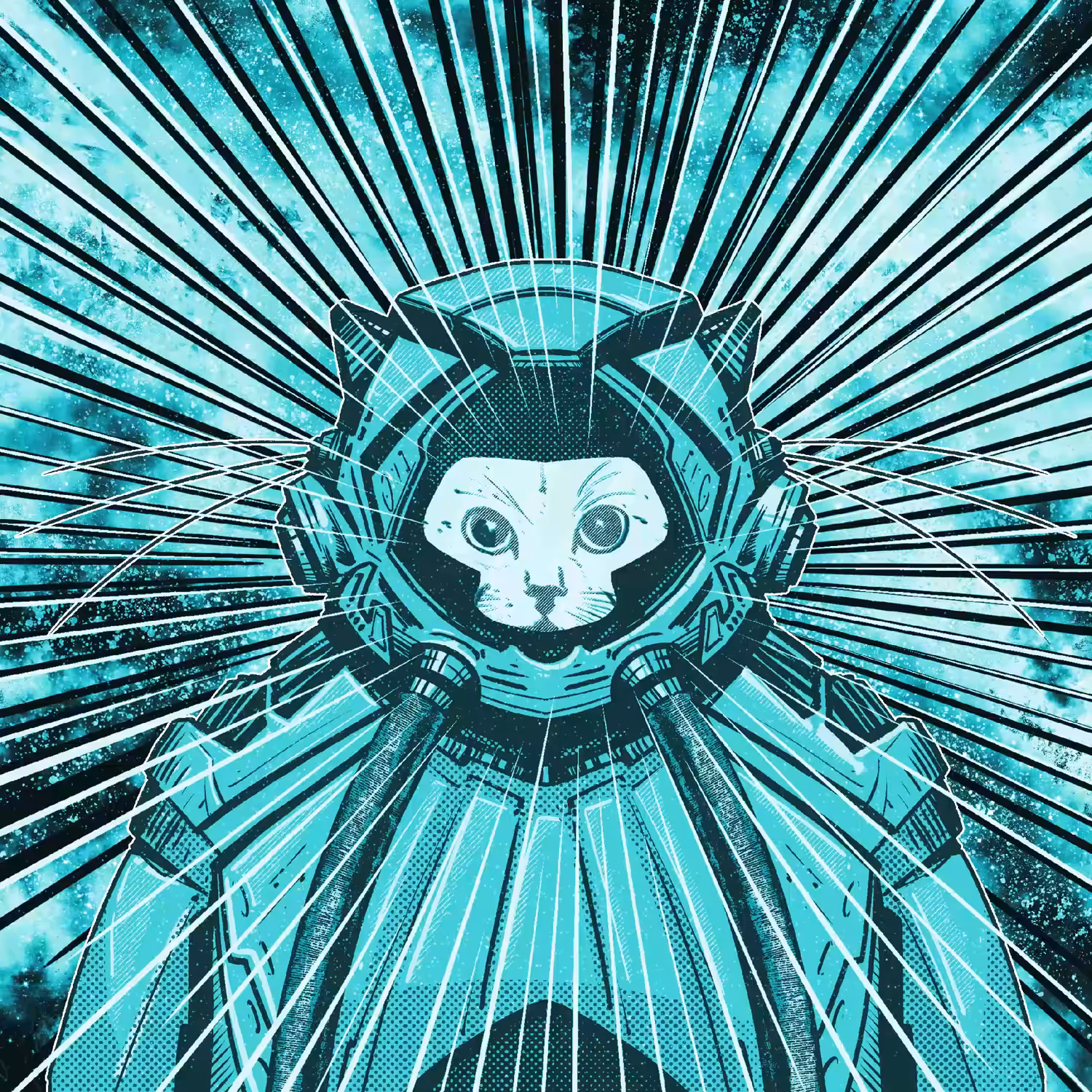 SpaceCat (turquoise video)