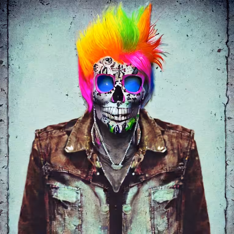 Cotton Candy Skull #180