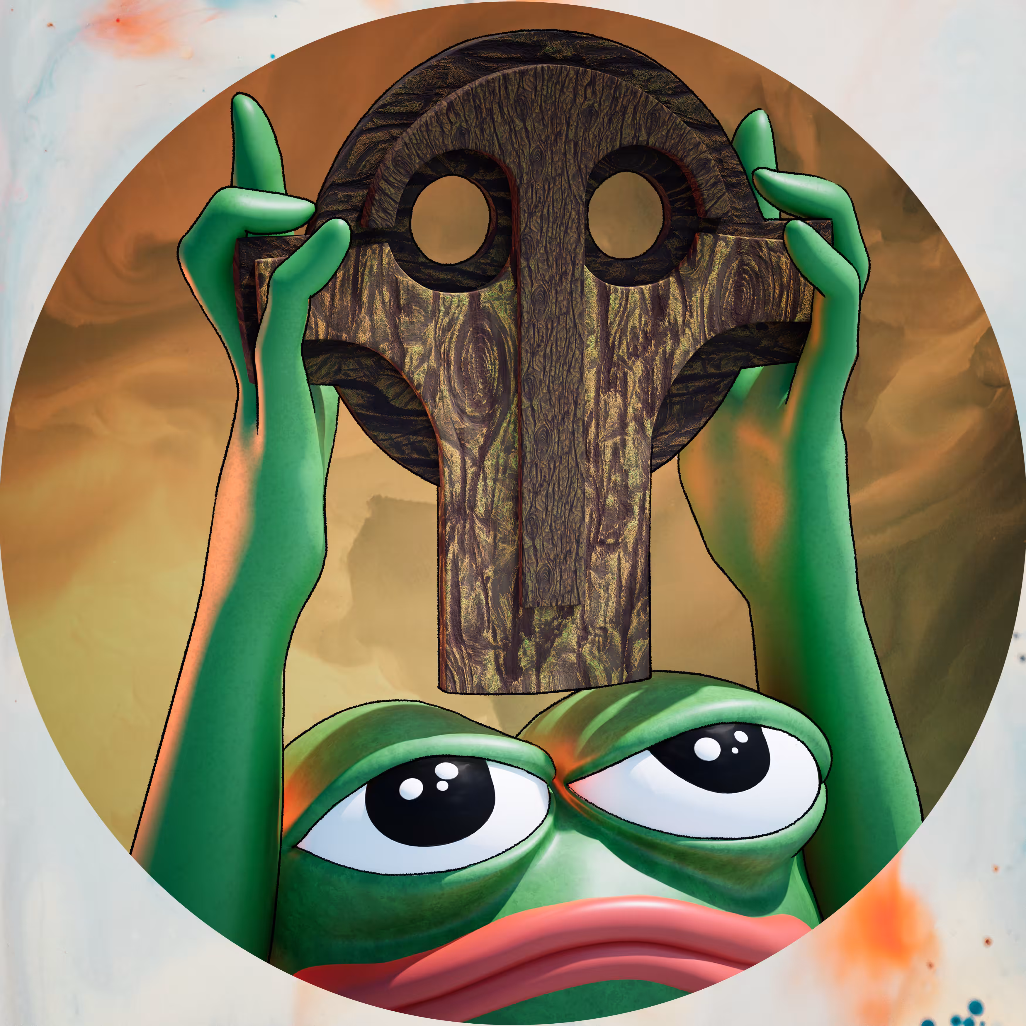 MASK OF PEPE - The Spirit of the Trickster Wood 