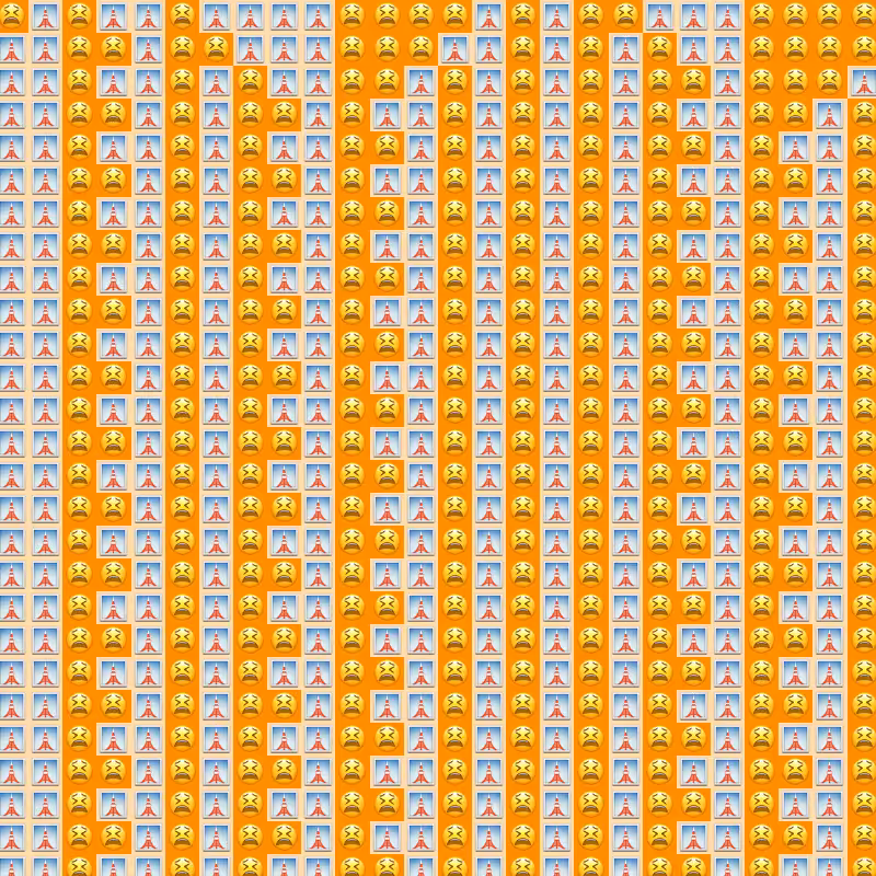Elementary Cellular Emoji Automata #577