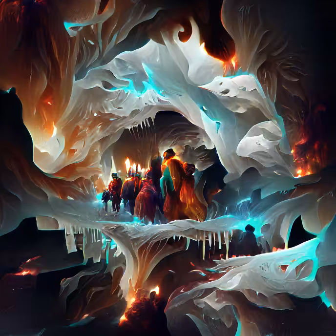 Travelling Through the Ice Caves