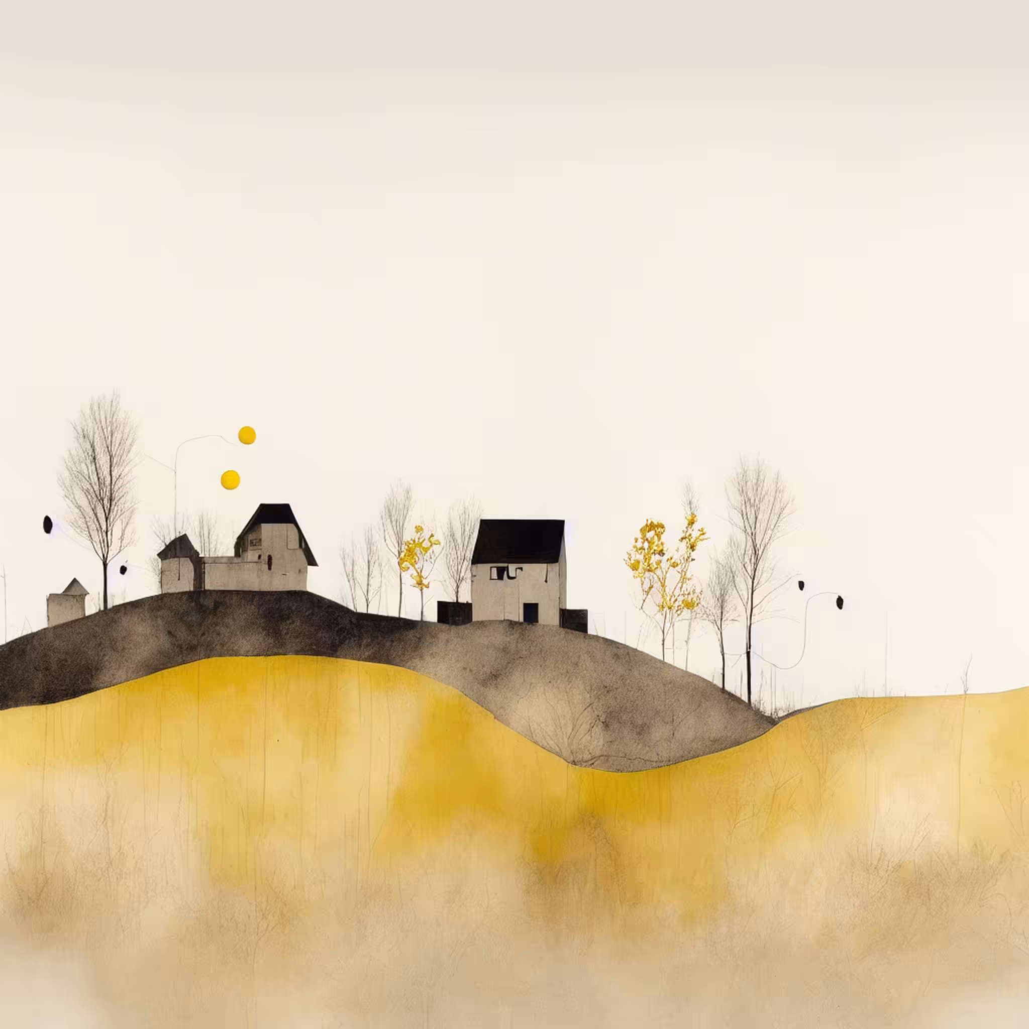 Yellow Trees and Houses - 1 #18
