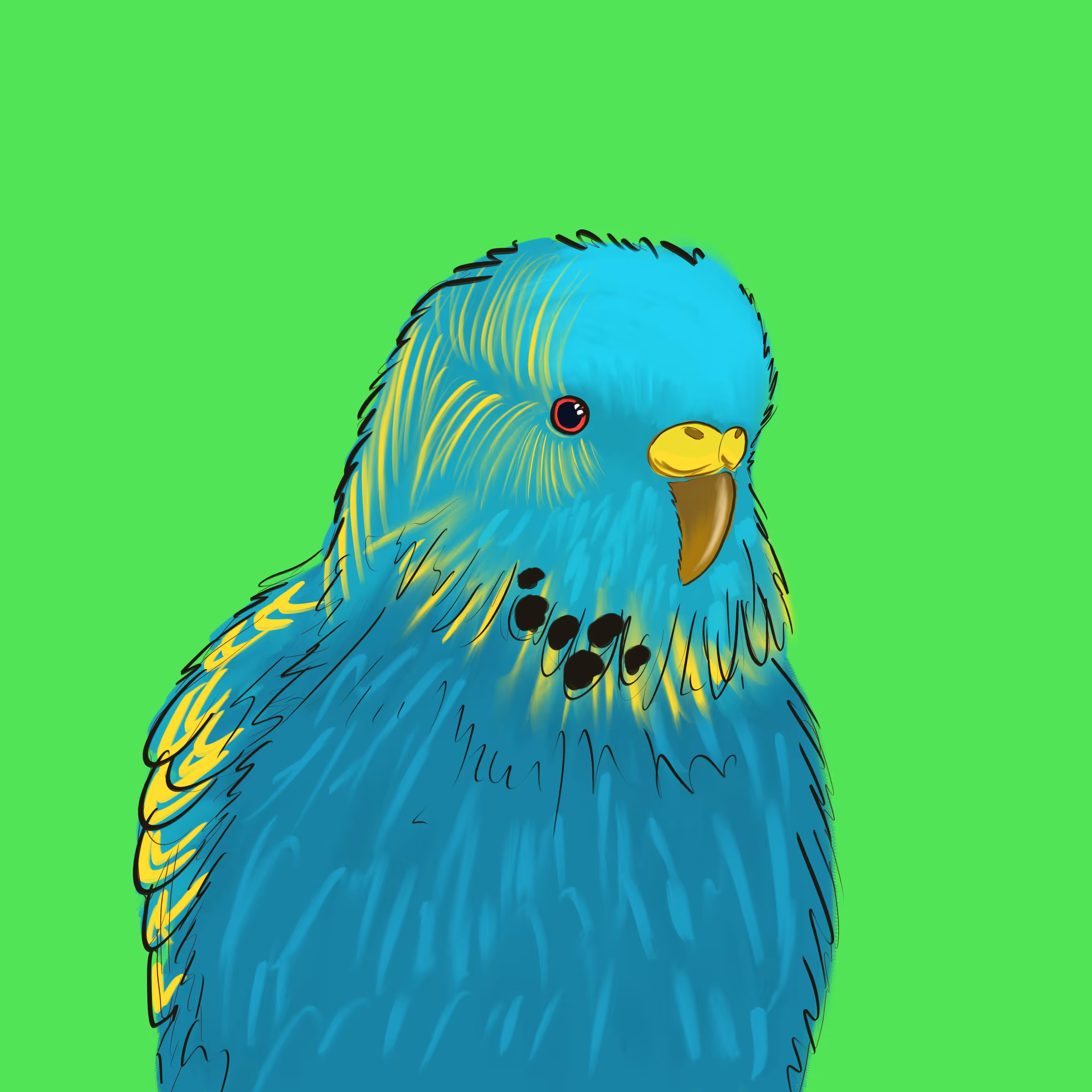 Neon Parrot #5