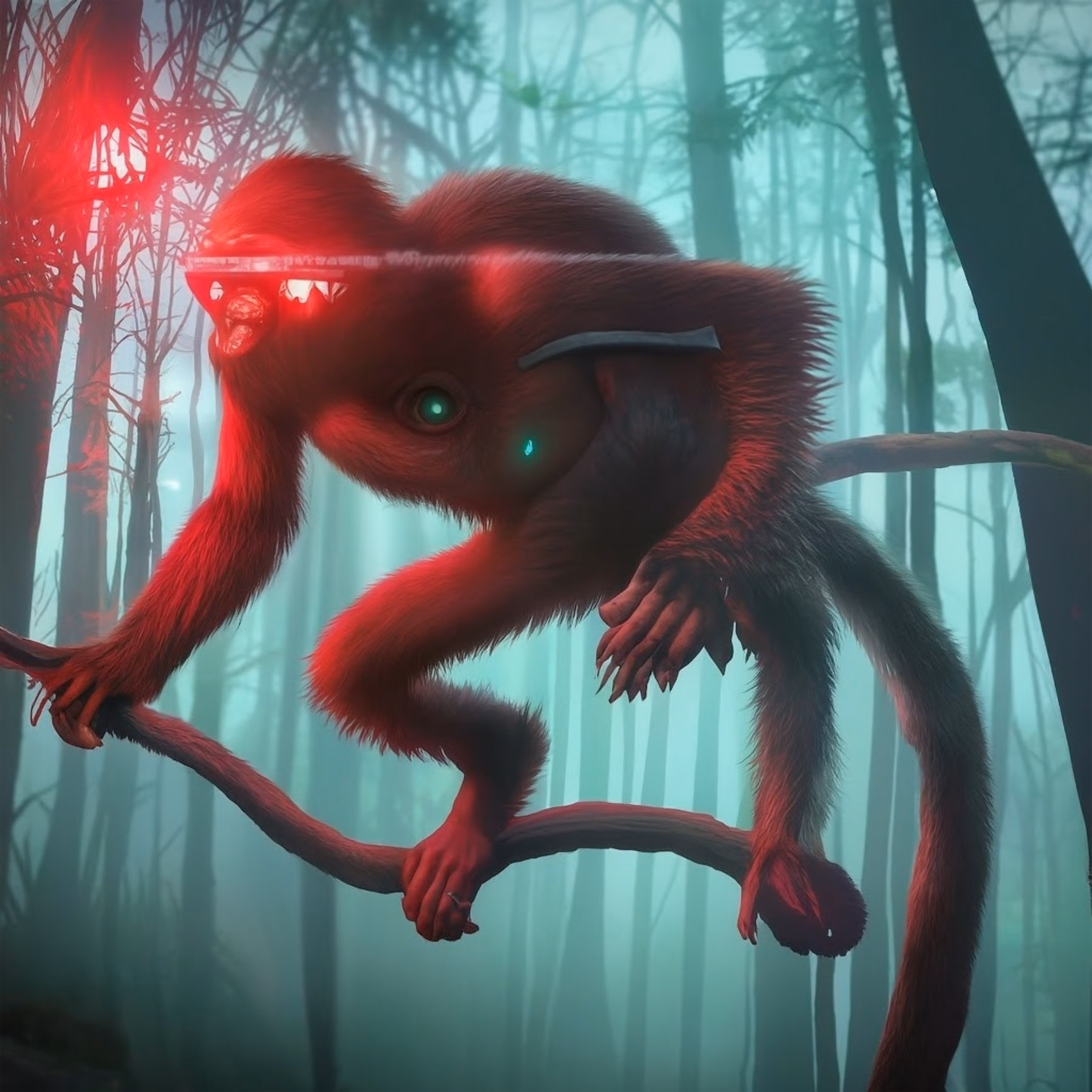 Izzy's AI Art: Creepy Monkey