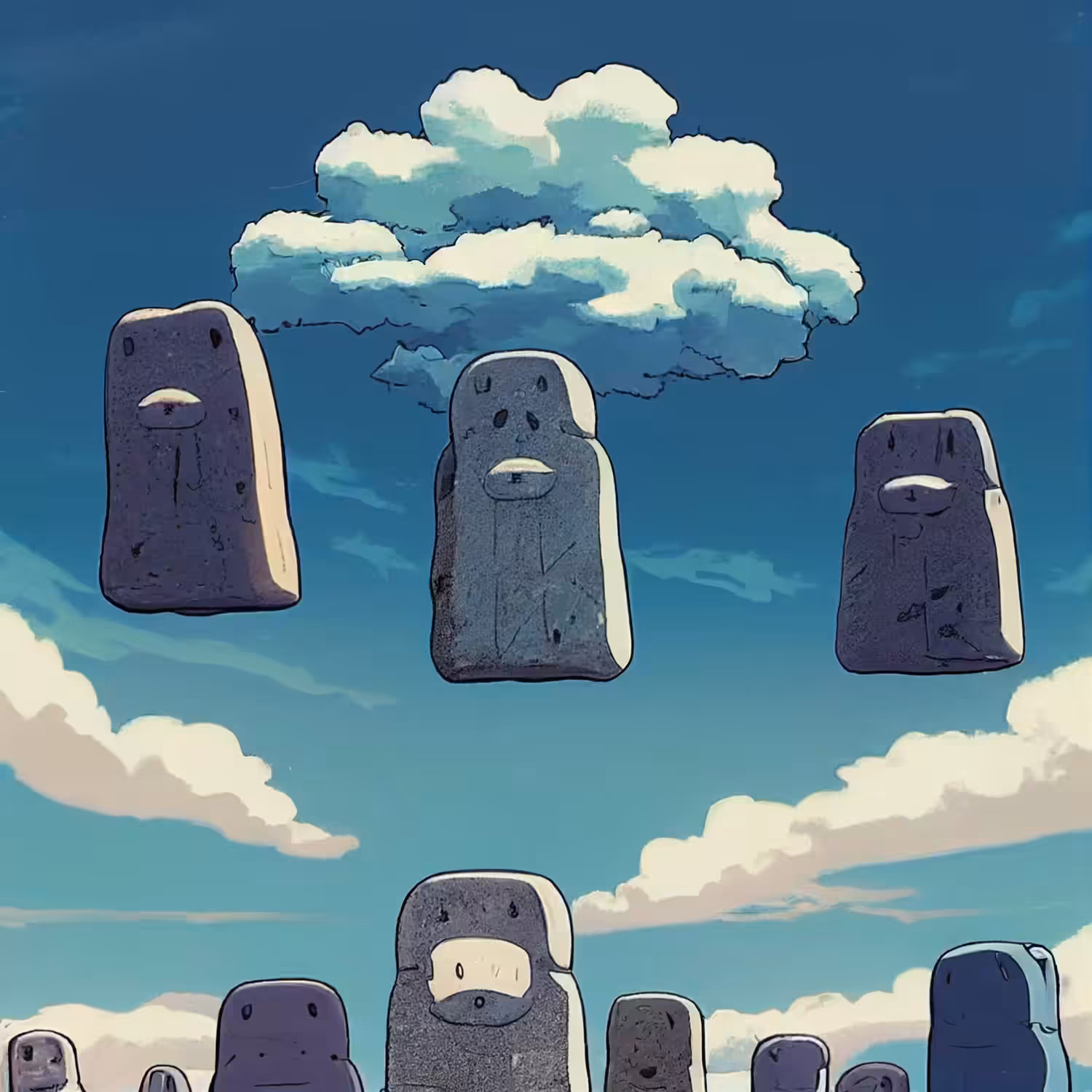 The Floating Stone Headz