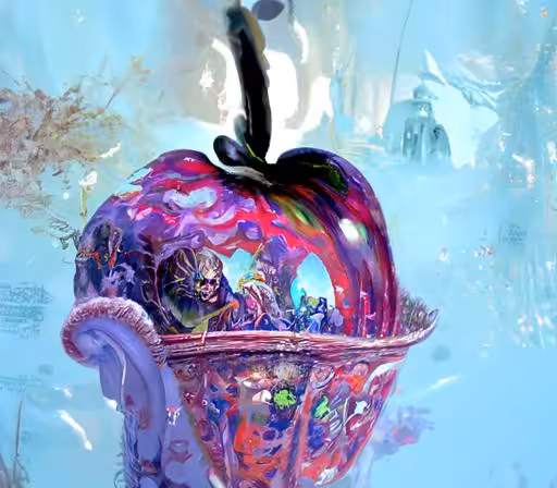 Snow Glass Apple