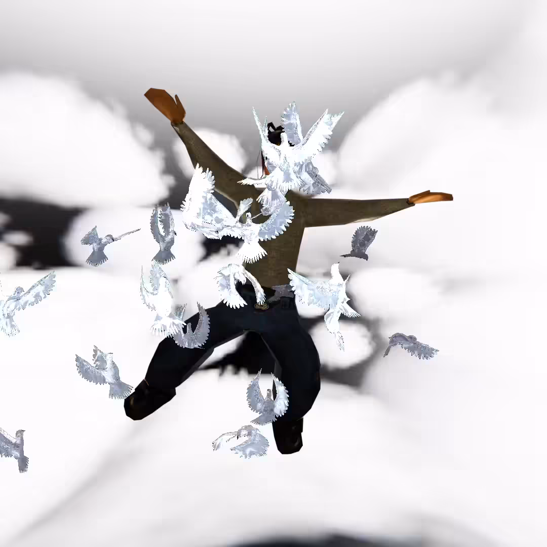 Cloud #33: The Vintage Sky Main Character With the Doves.