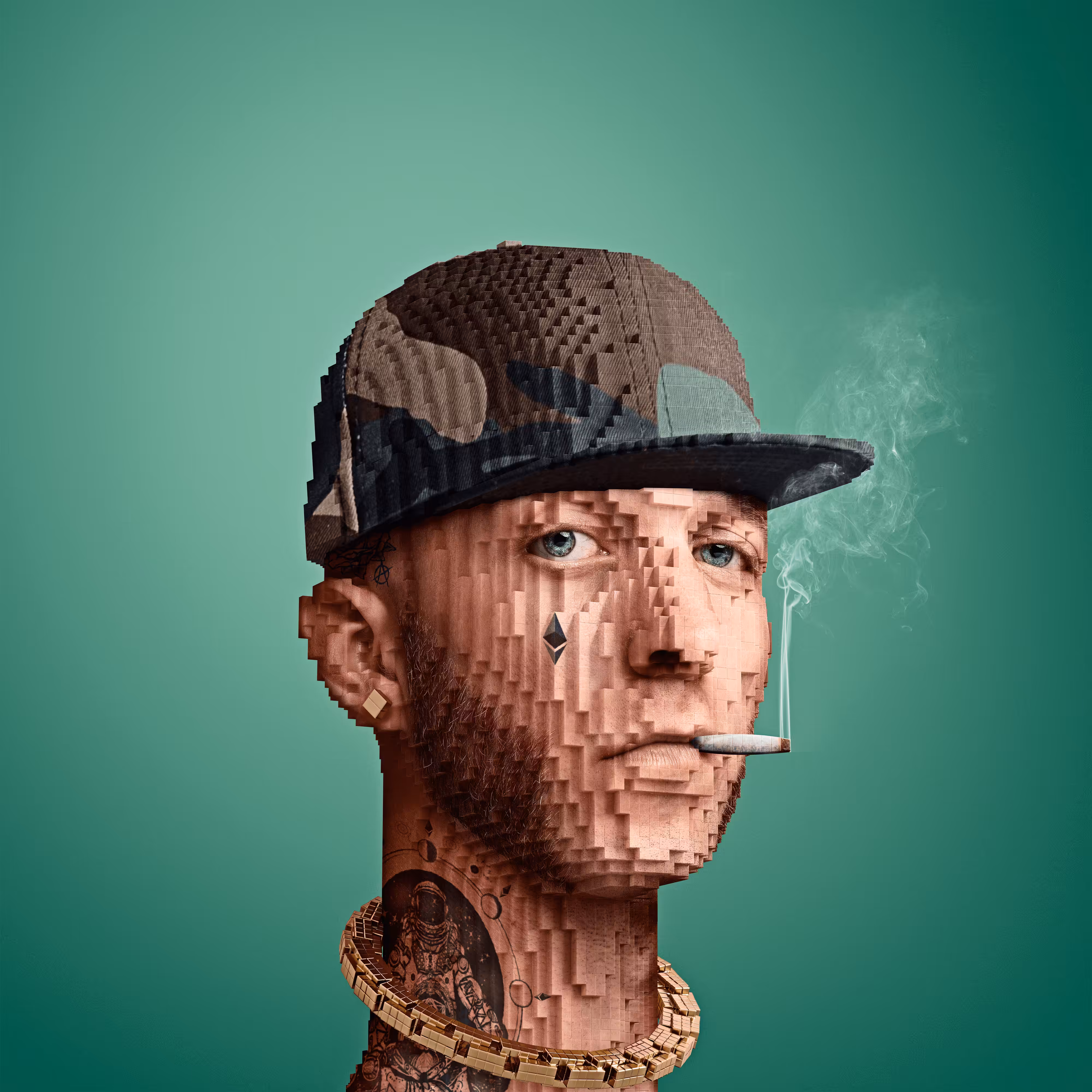 Block Head Punk 092