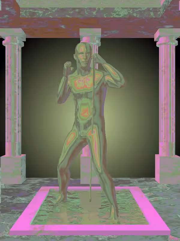 HeavenComputer: The Punching Faded Gold Man #6939