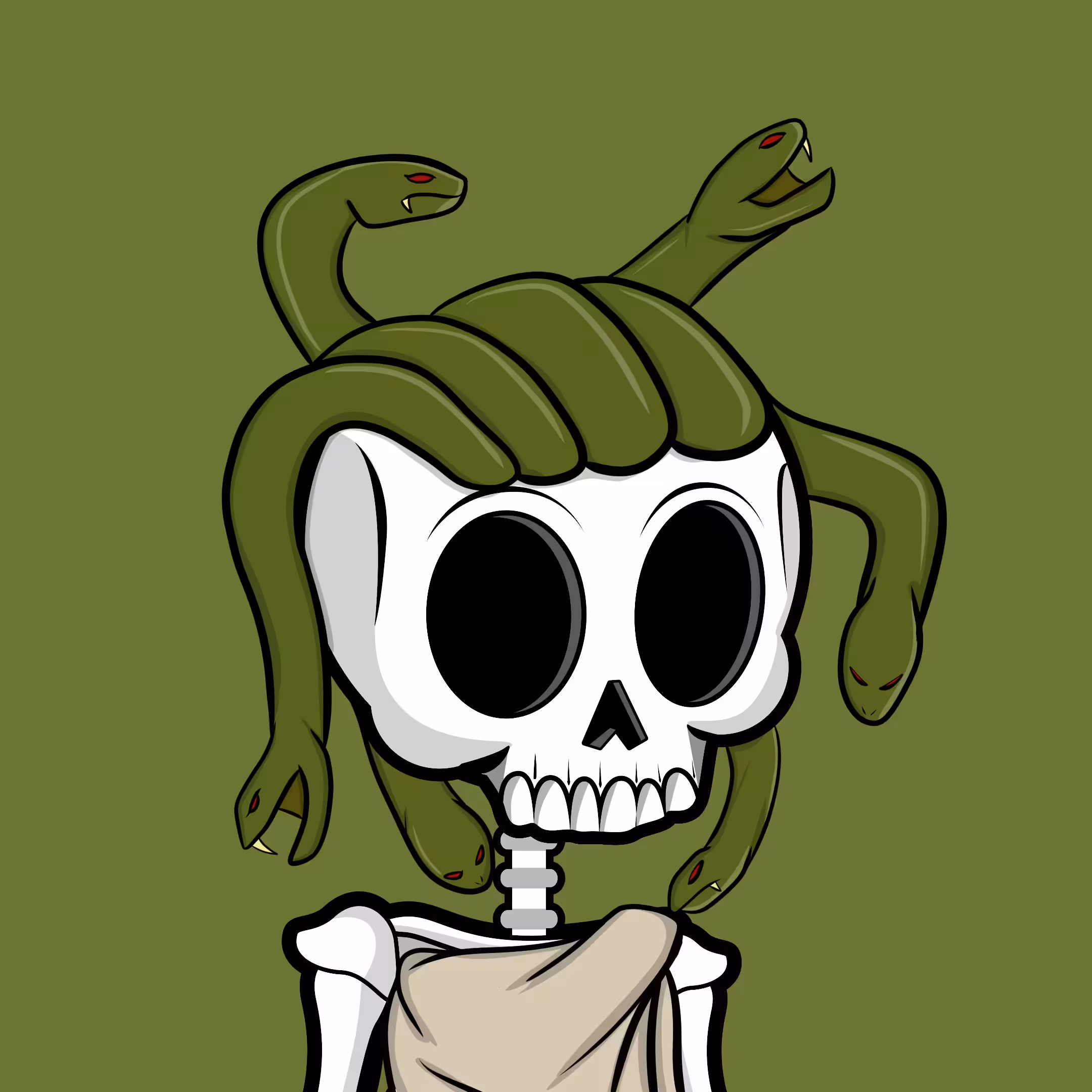 Edgar The Skeleton - Medusa #161