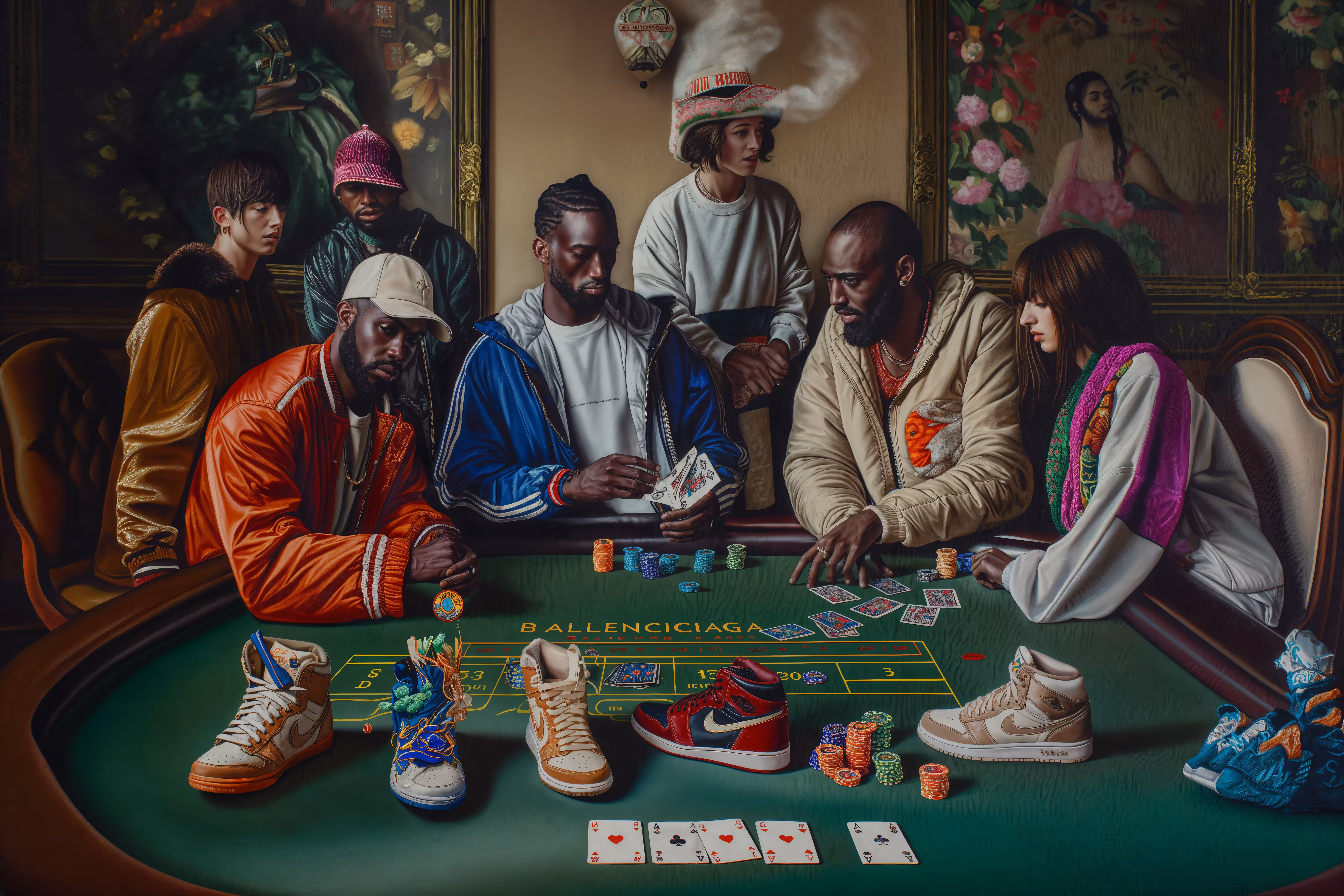 Sneaker Gamble at Blackjack