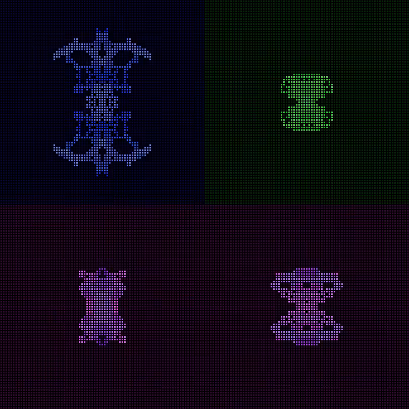 Dither Creatures 2x2 #3