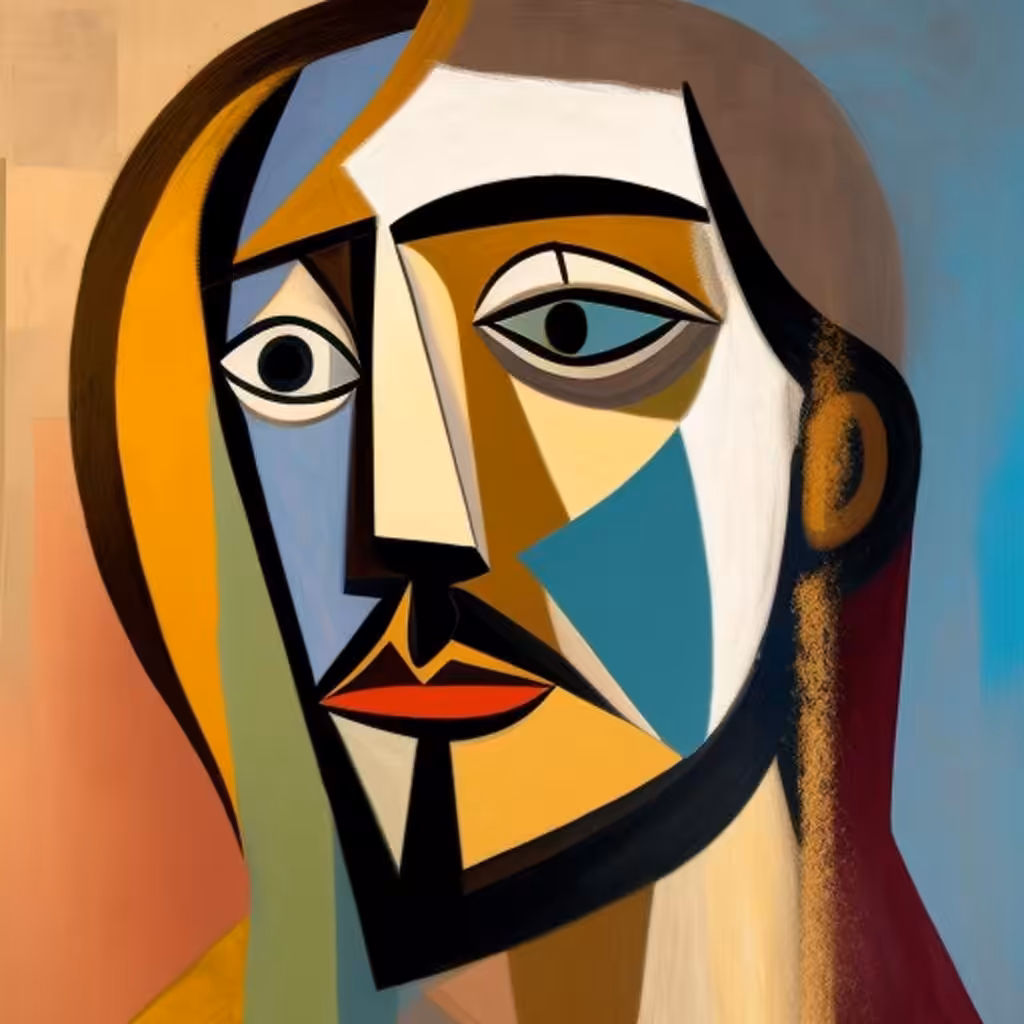 Cubist #129 (Jesus)