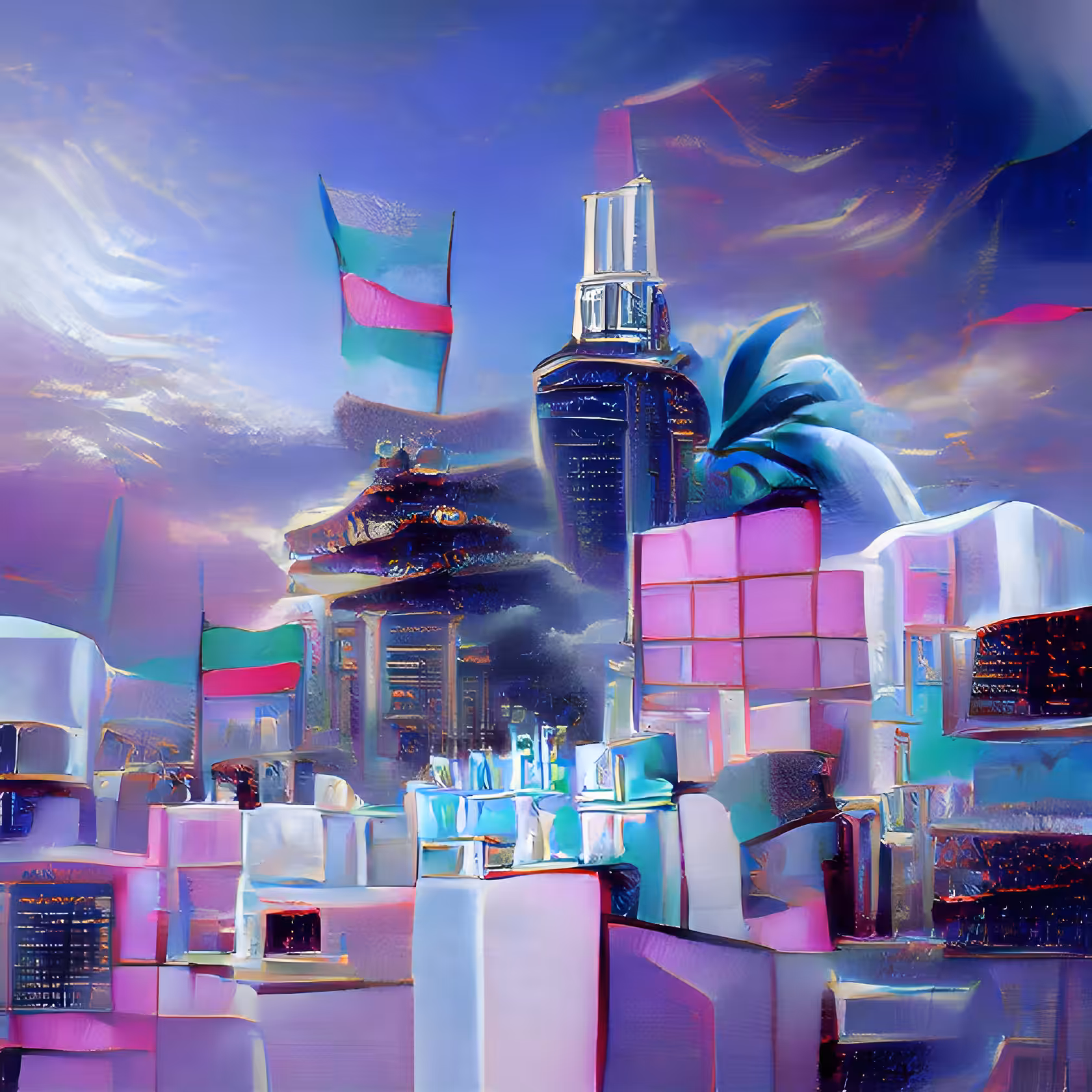 Vaporwave City 2078