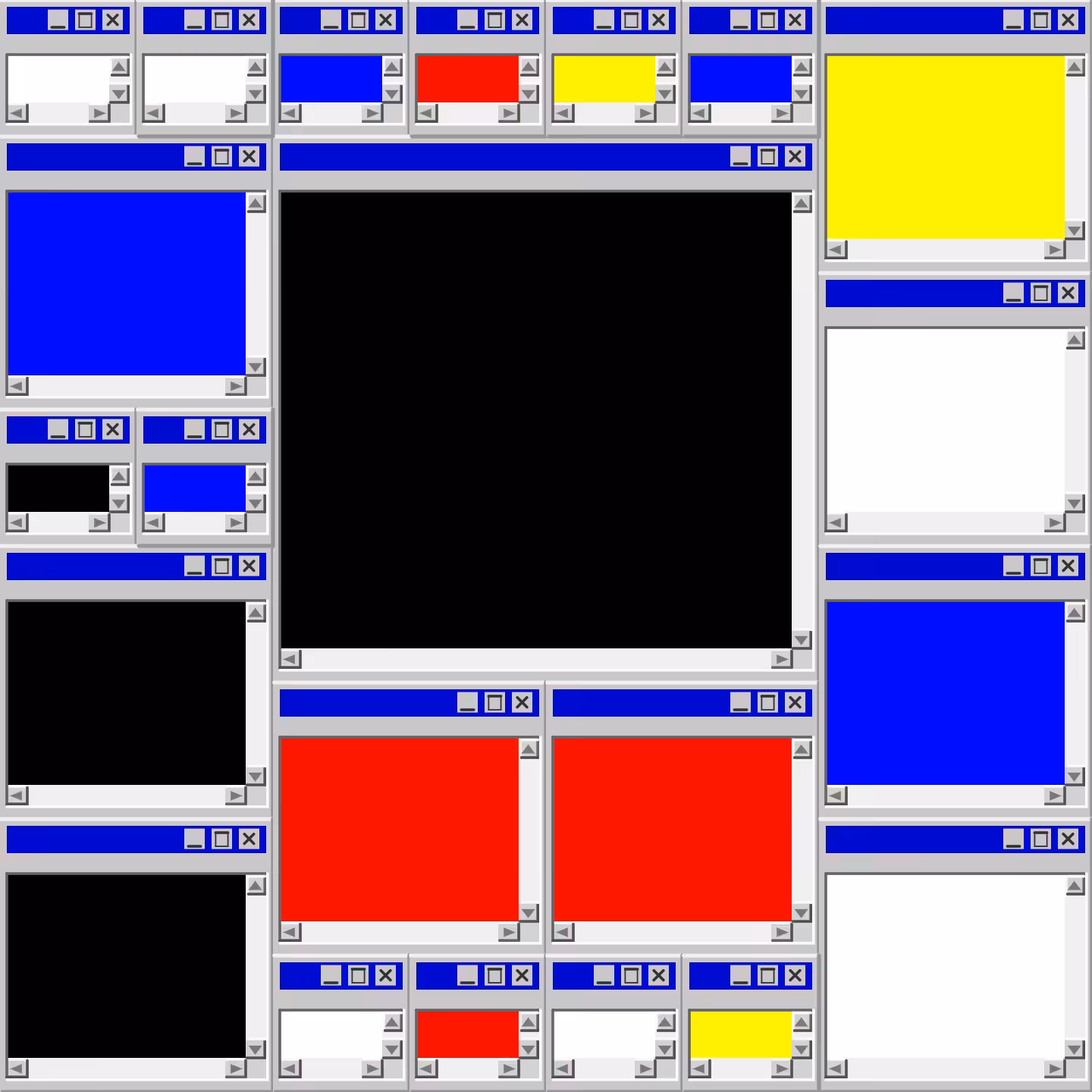 Mondrian's Desktop II #3