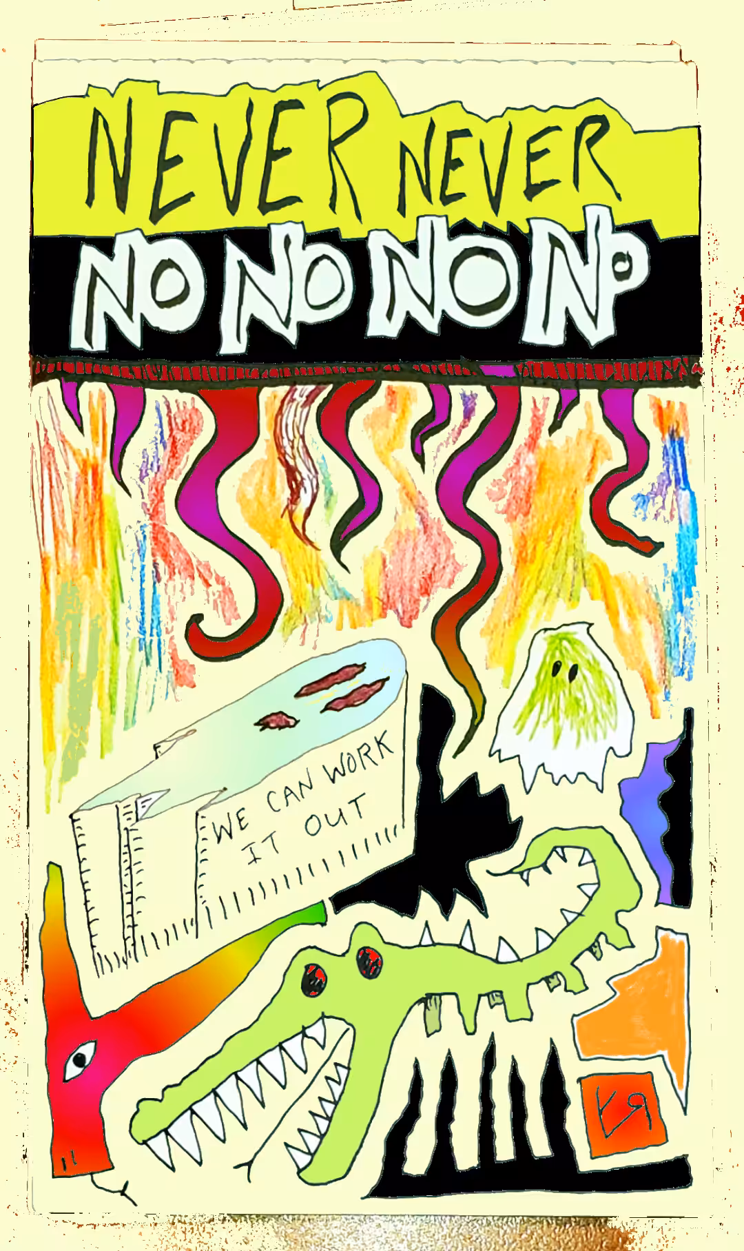 Post-Apocalypse ARTZ: "Never Never No No No No" by Richard F. Yates (Holy Fool)