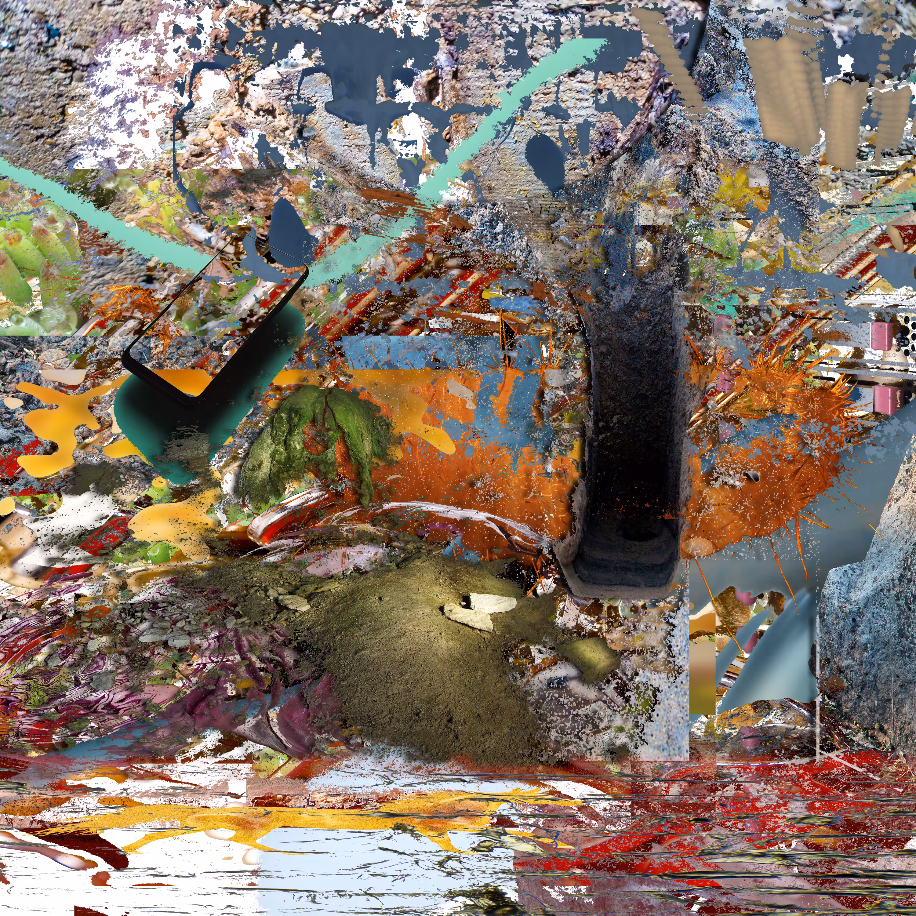 Malfunctioning Machine Vision of A Mortally Wounded Unmanned Excavator, 2021