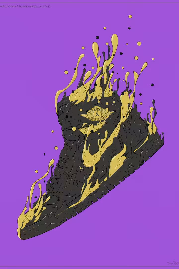Liquid-colored sneaker #1