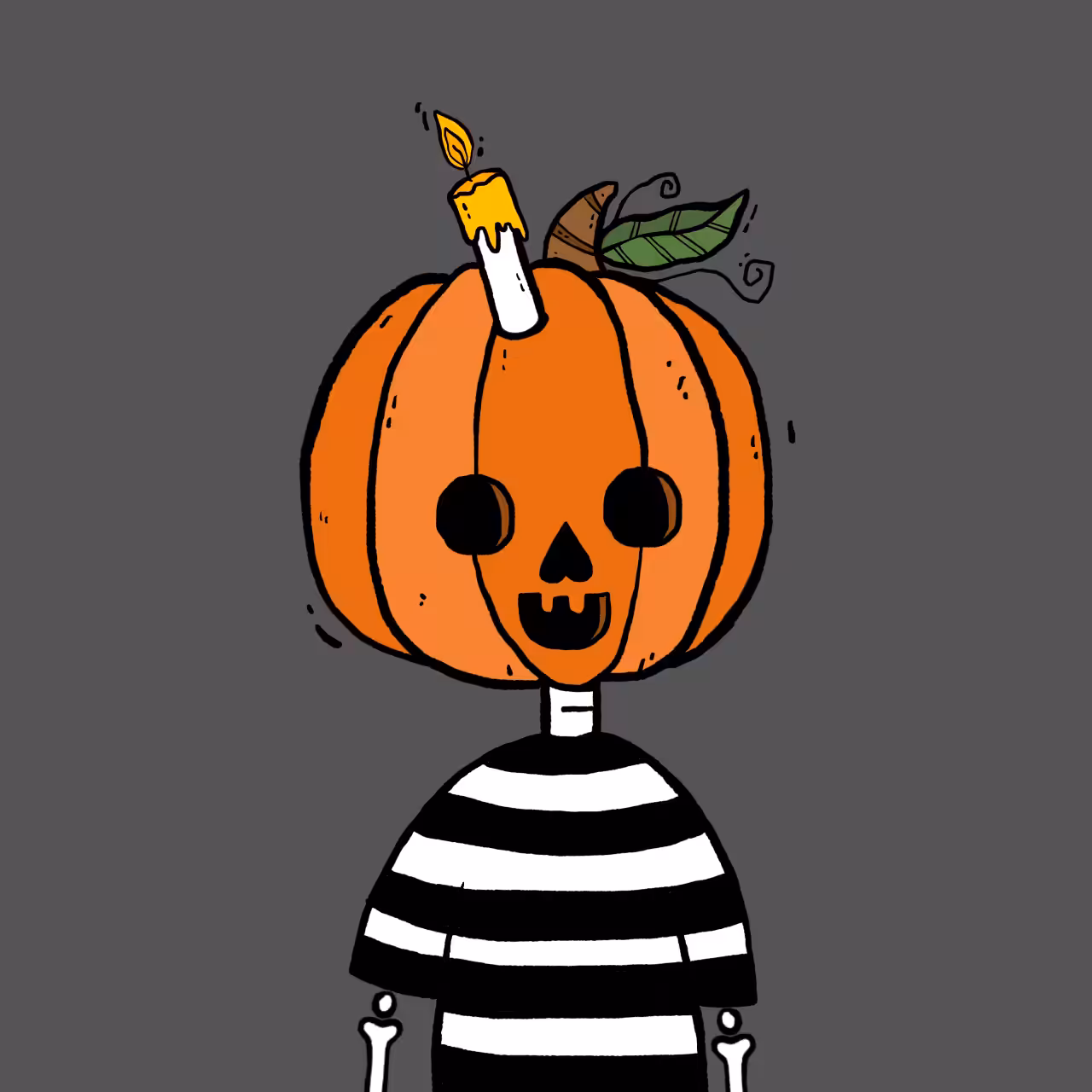 Skeledude: #135 Pumpkin boy