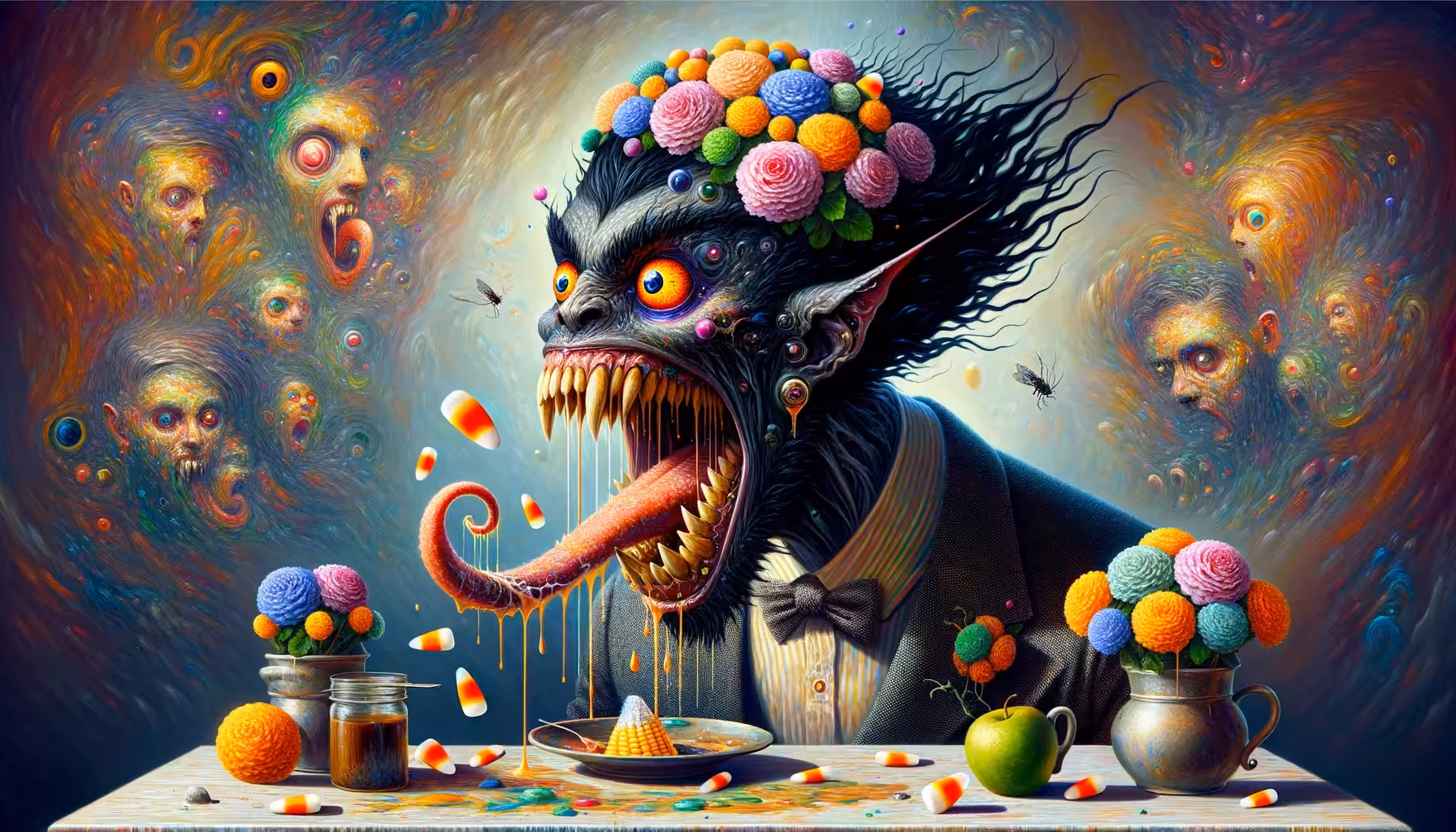 Candy Cane Monster