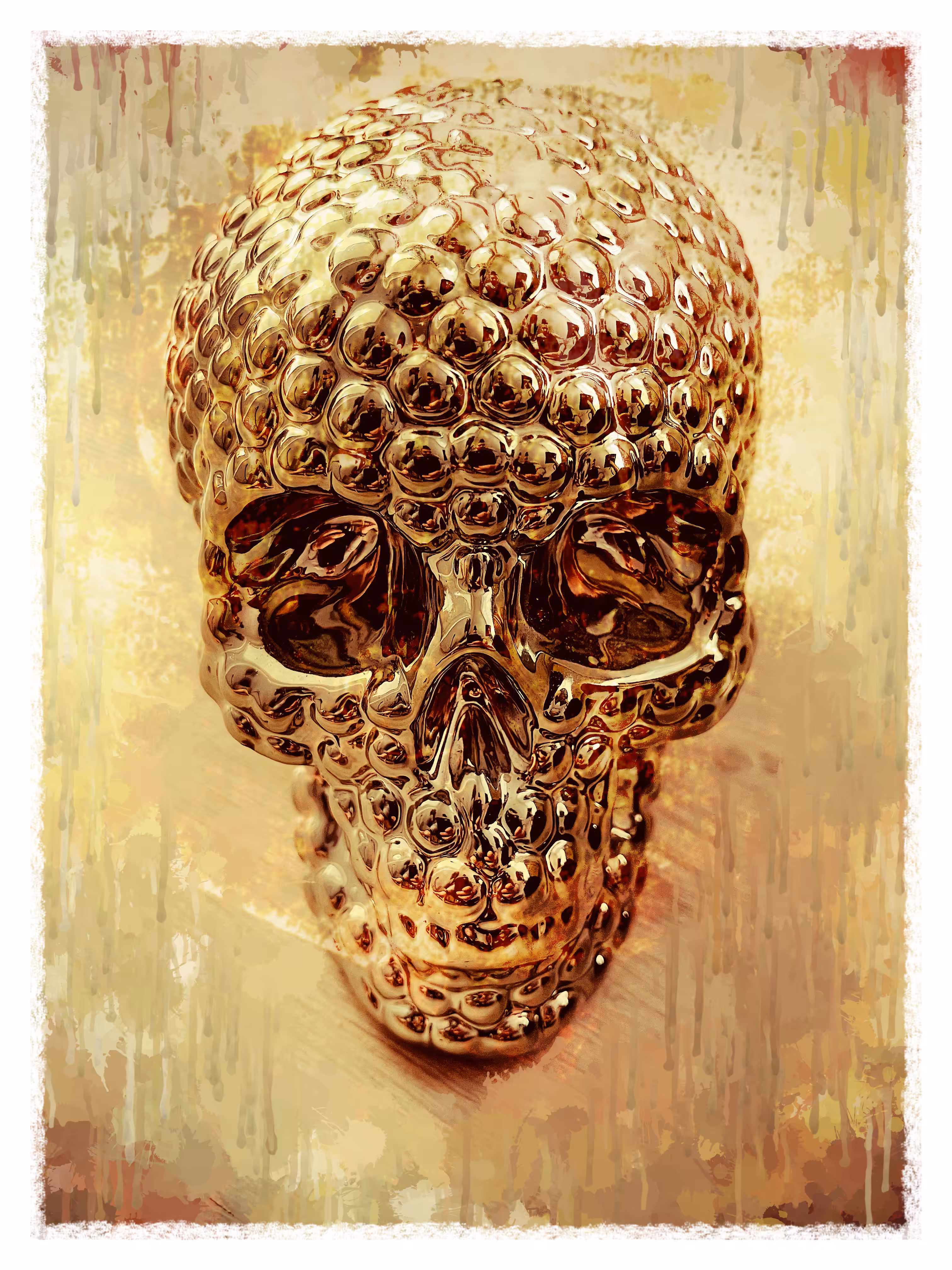 Golden skull