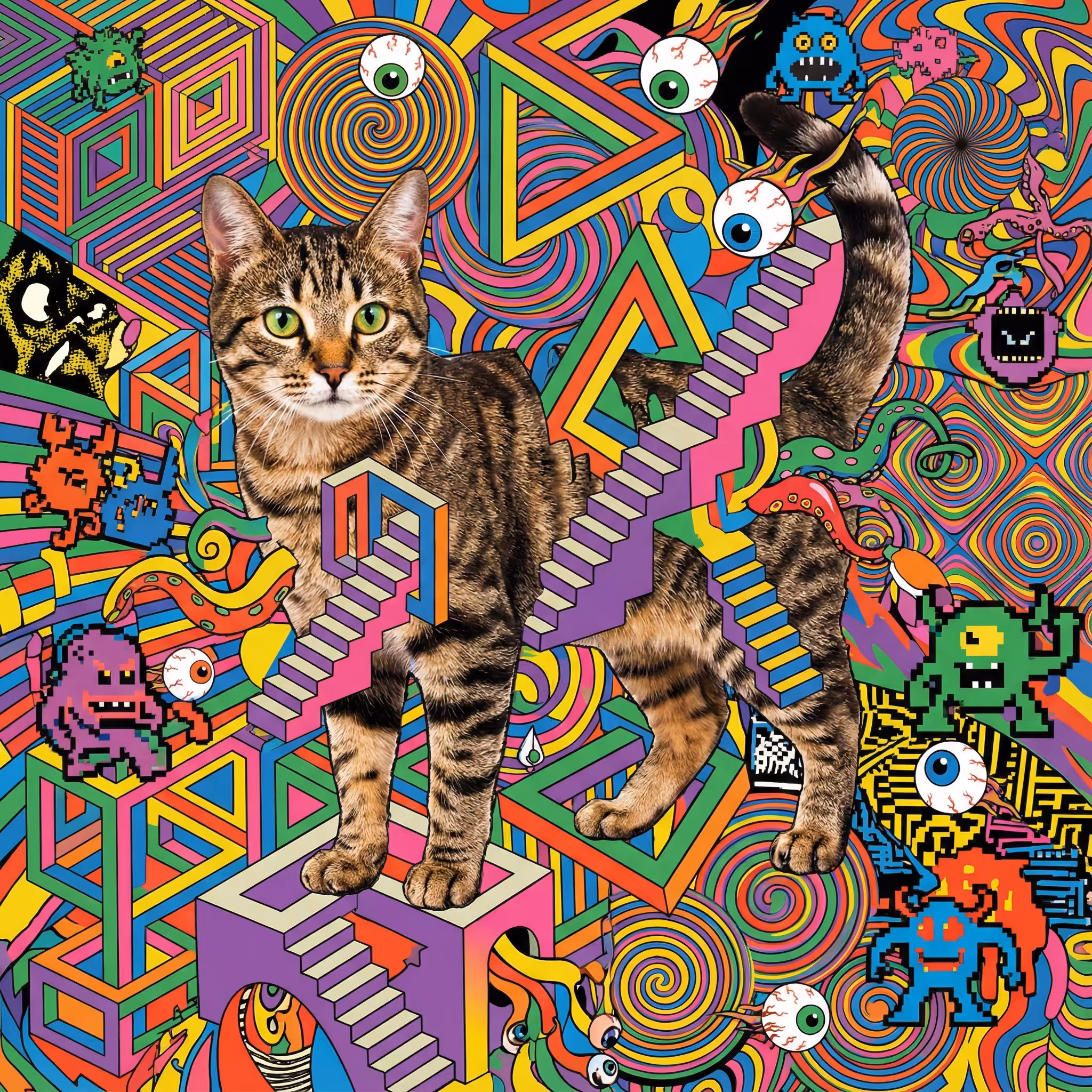 abstract cats #66