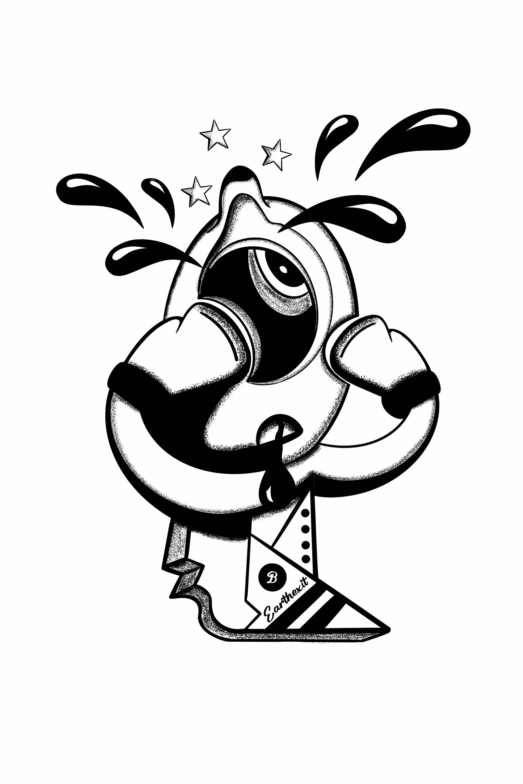 The Black and White Boxer 