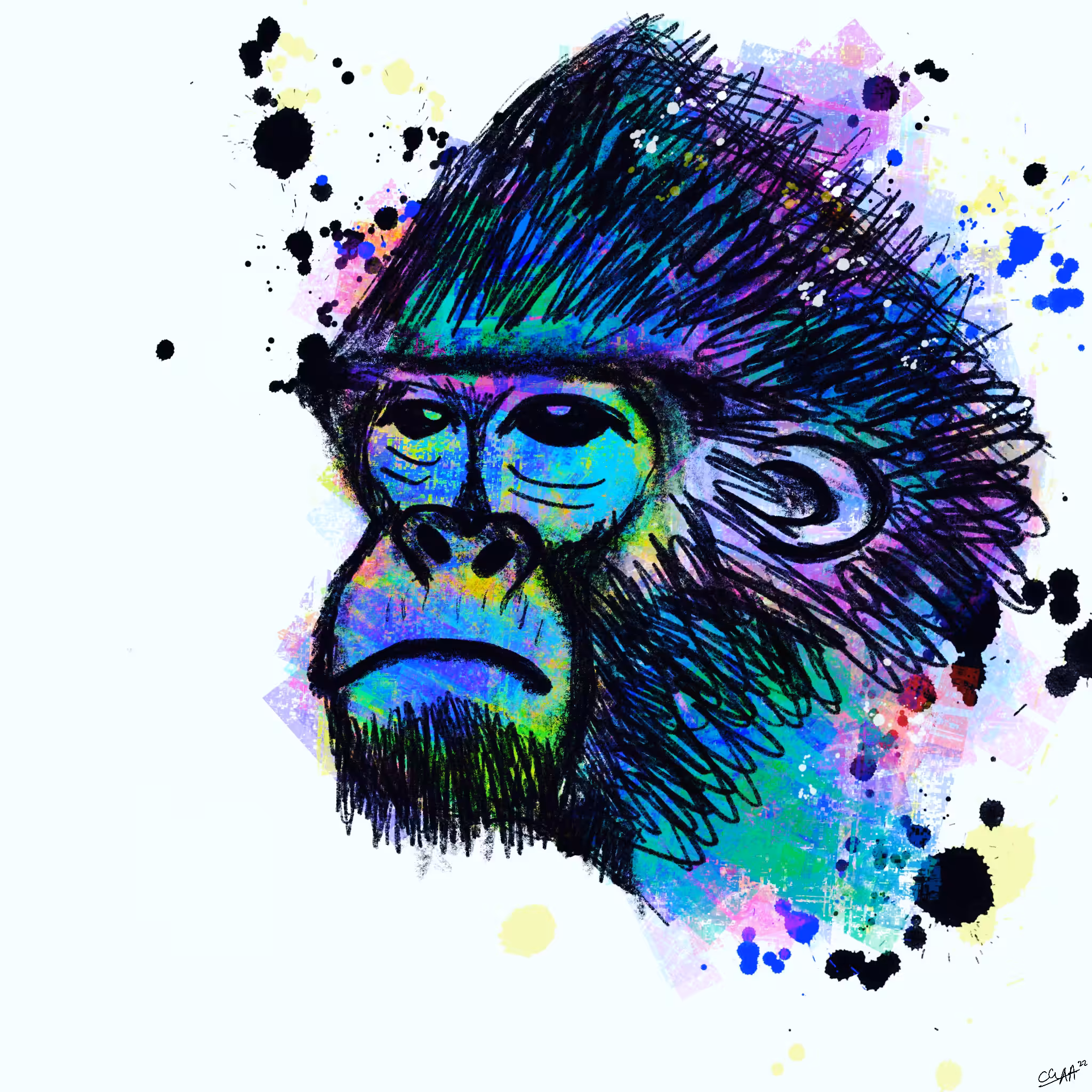 "Gorilla Skull" - Crazy Skull WSA