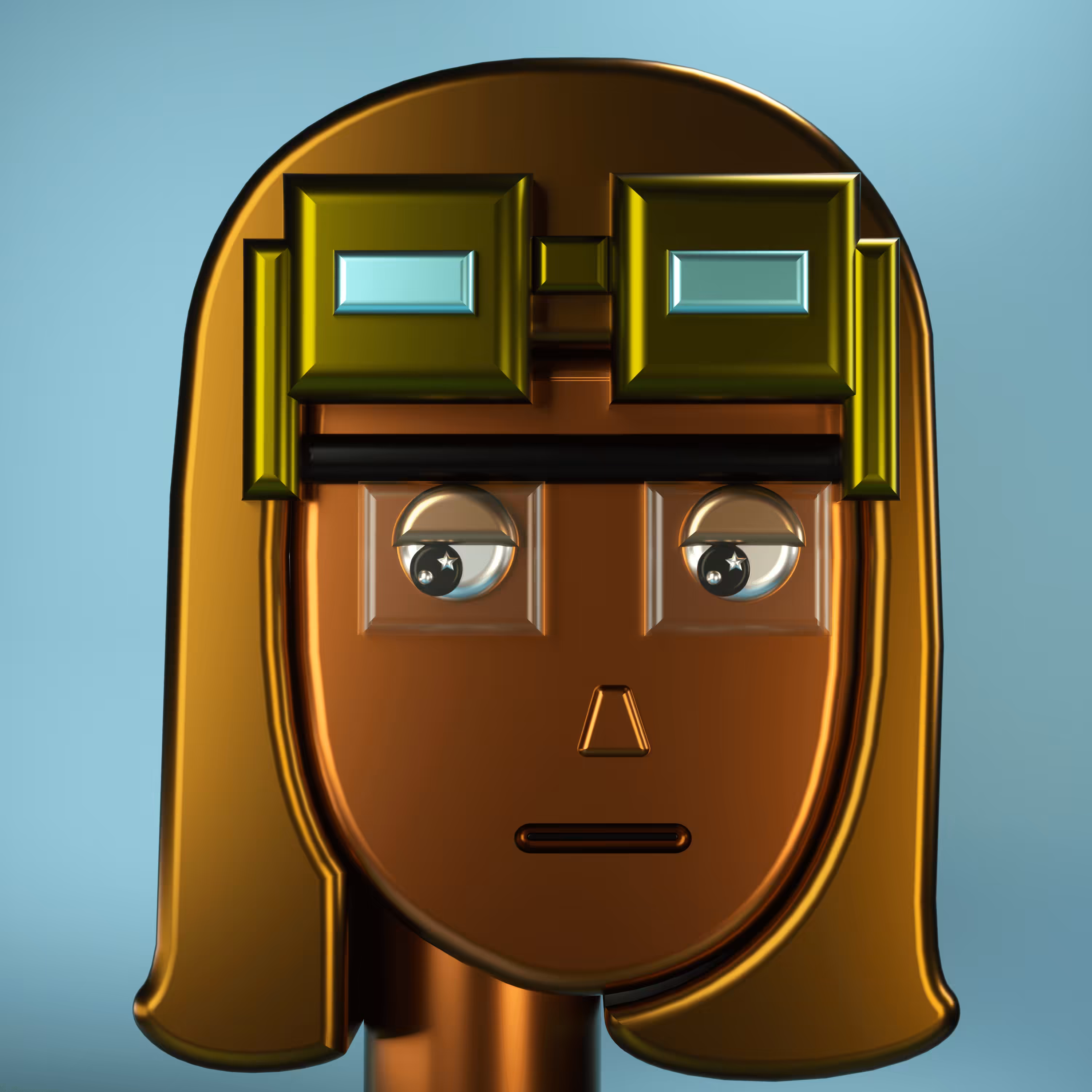 3D Chrome Punks: 3D Chrome Punk #0675