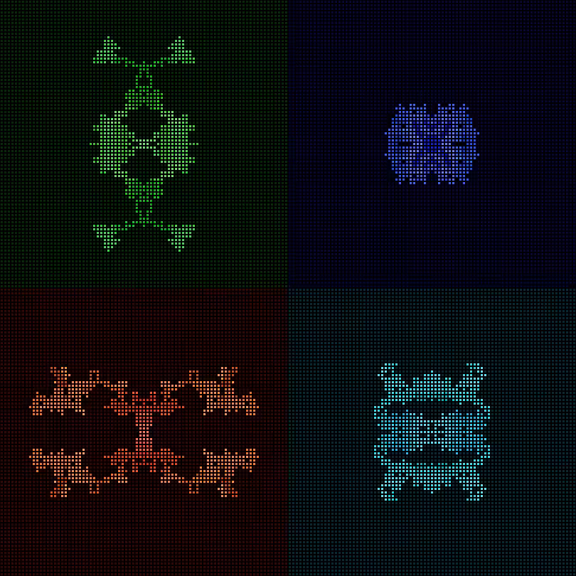 Dither Creatures 2x2 #52