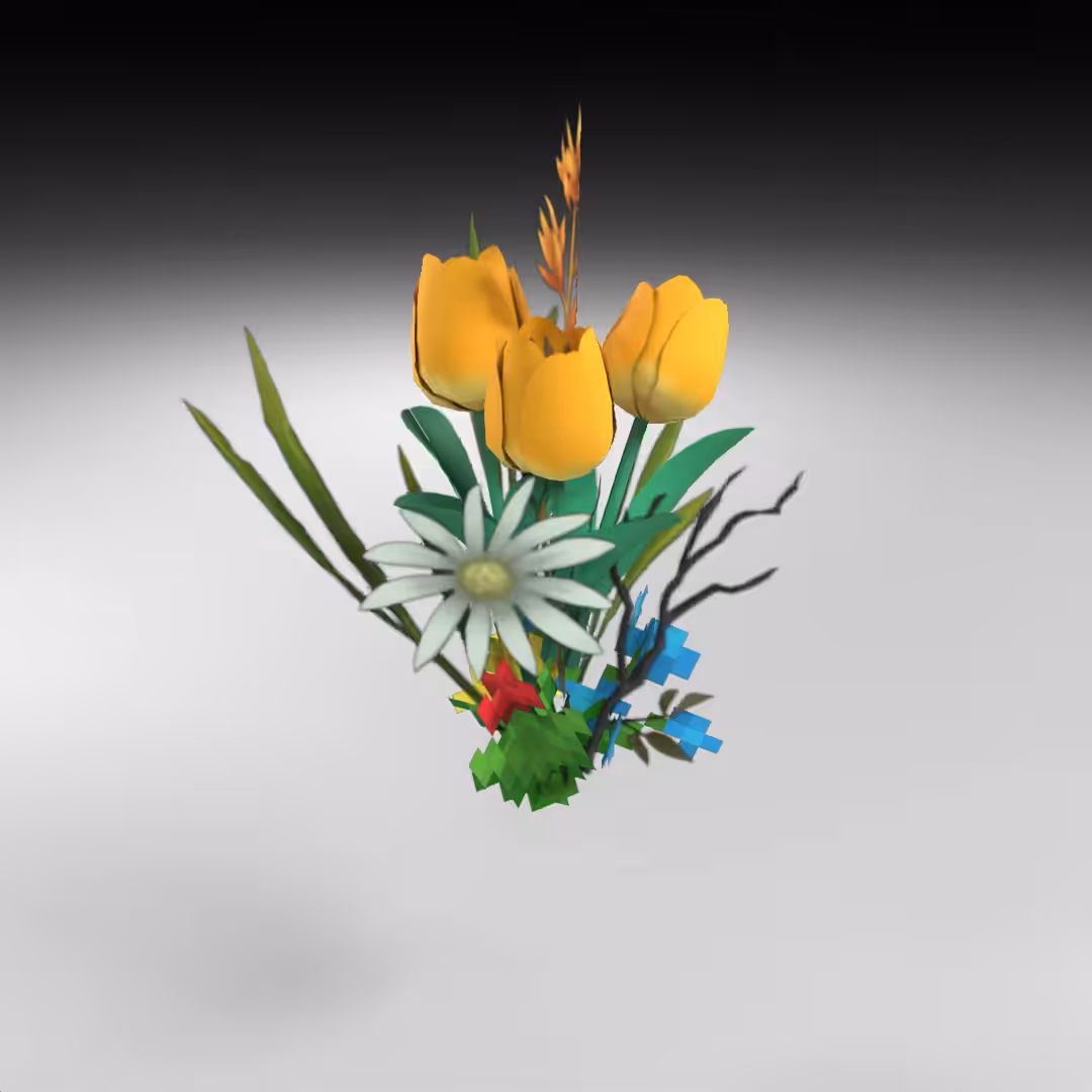 Hand-hacked Bouquet 58