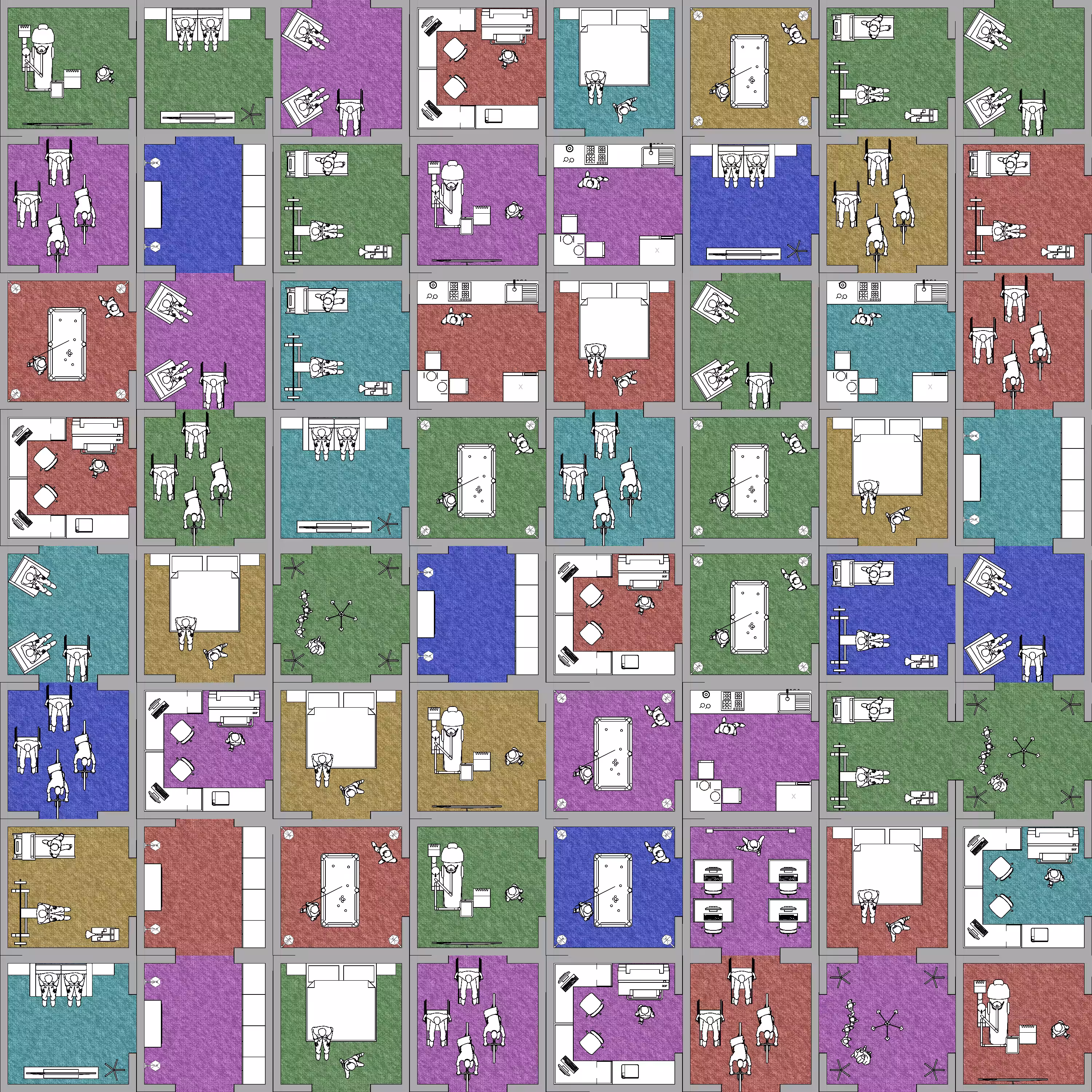 Harlequin block building #27