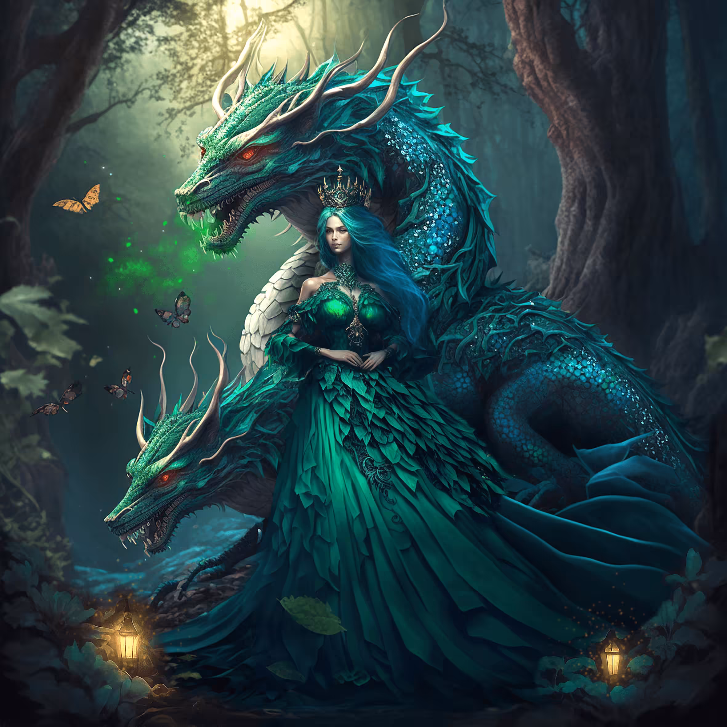 Dragon Two-headed Forest Keeper