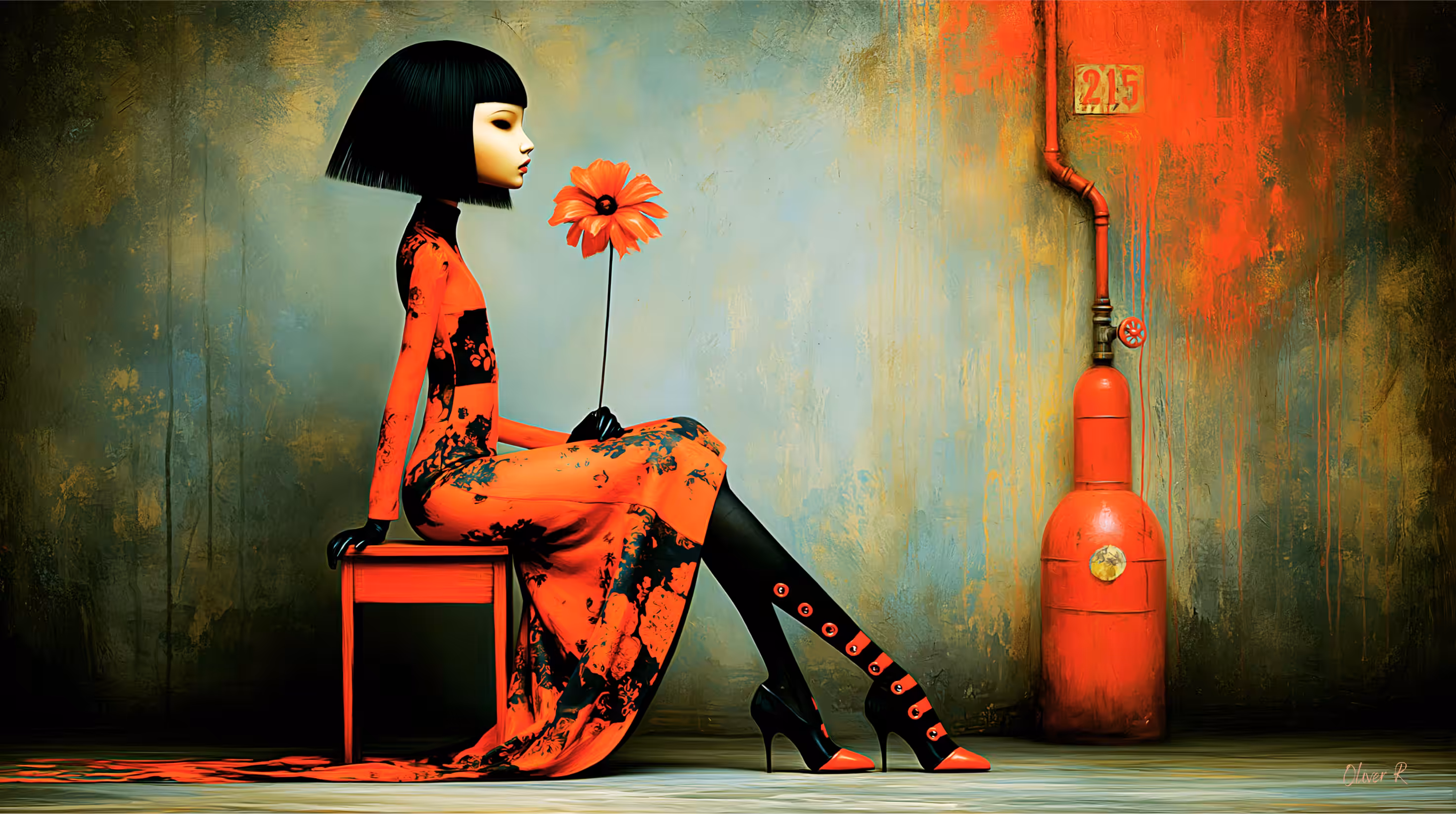 Dolls Collection by Oliver R: "Yumi" signed by "Oliver R"