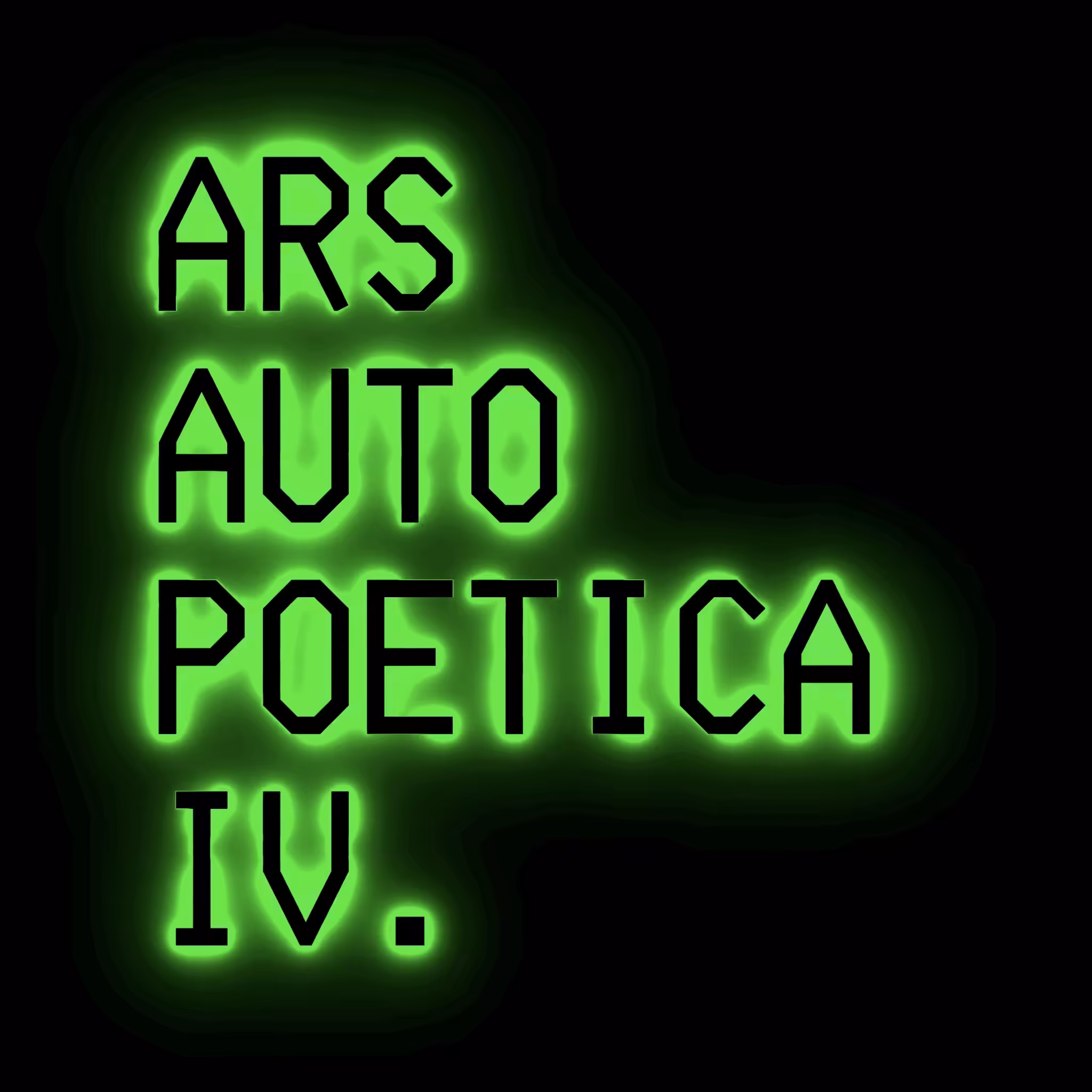 ARS AUTOPOETICA IV: All poems are unspeakable