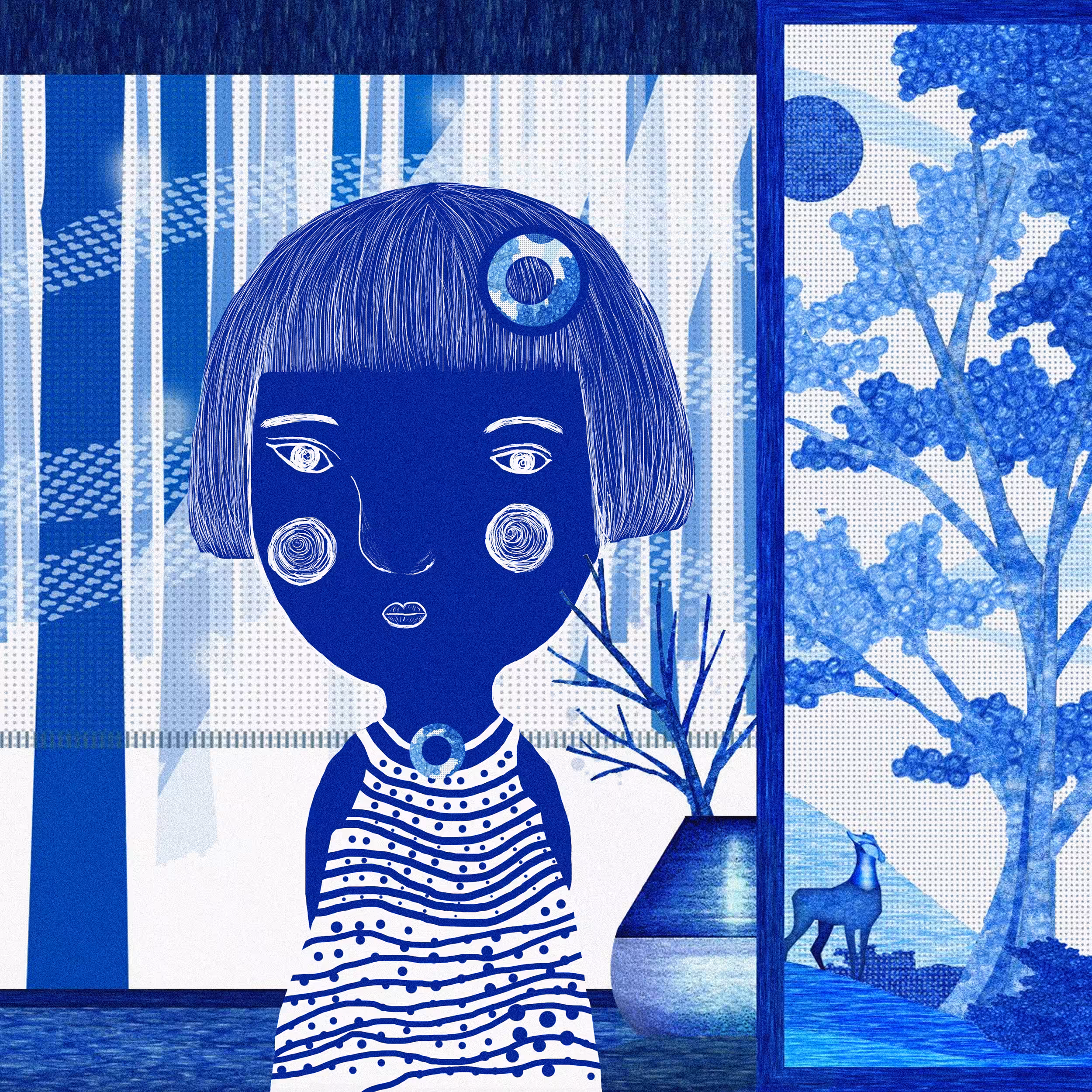 Royal blue world I