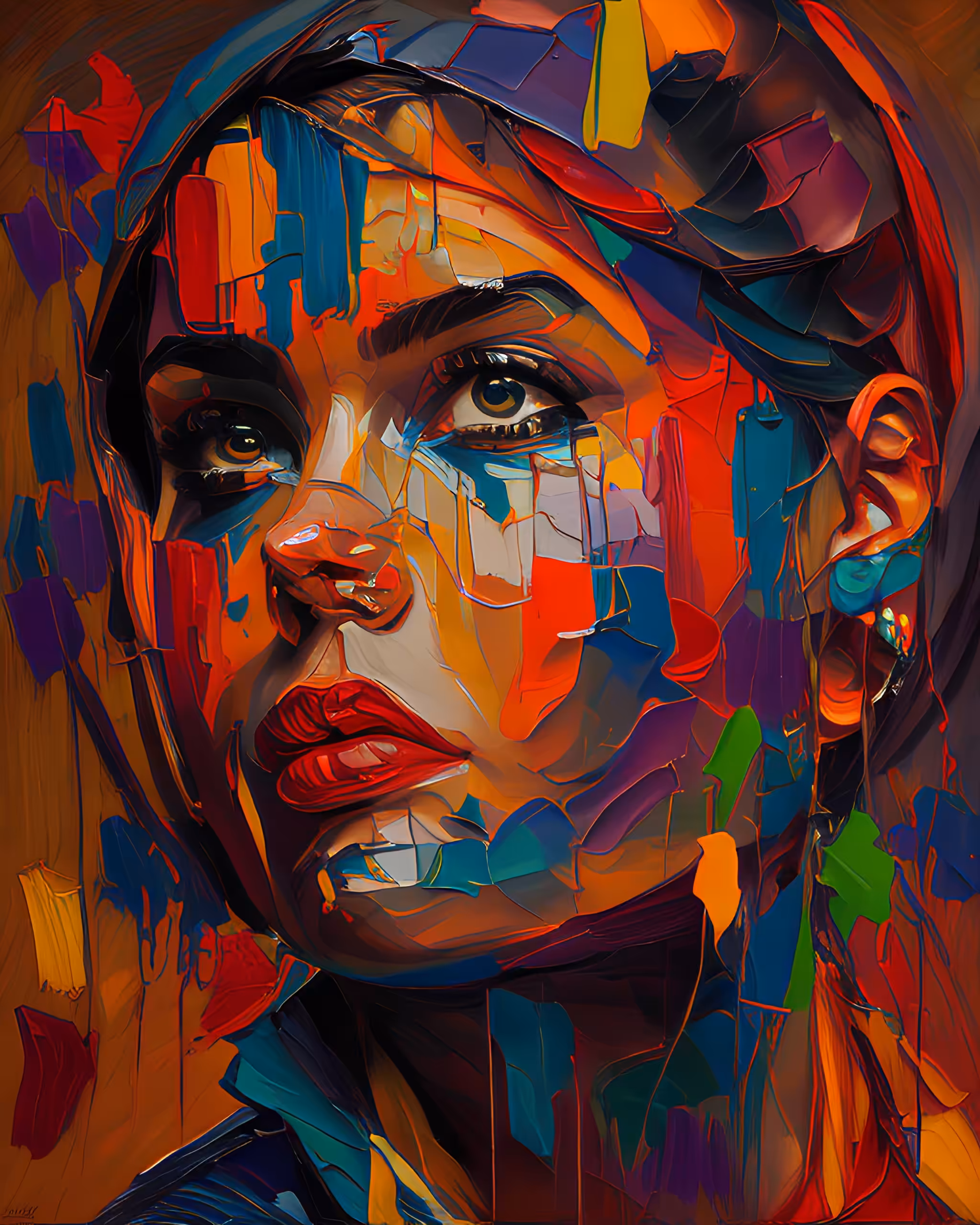 Woman With Colors #1