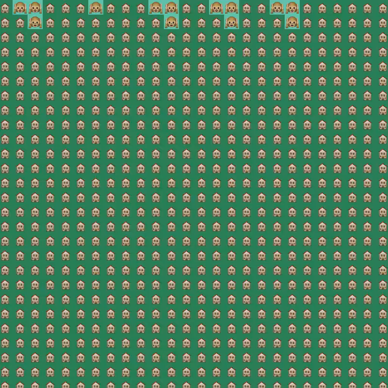 Elementary Cellular Emoji Automata #435