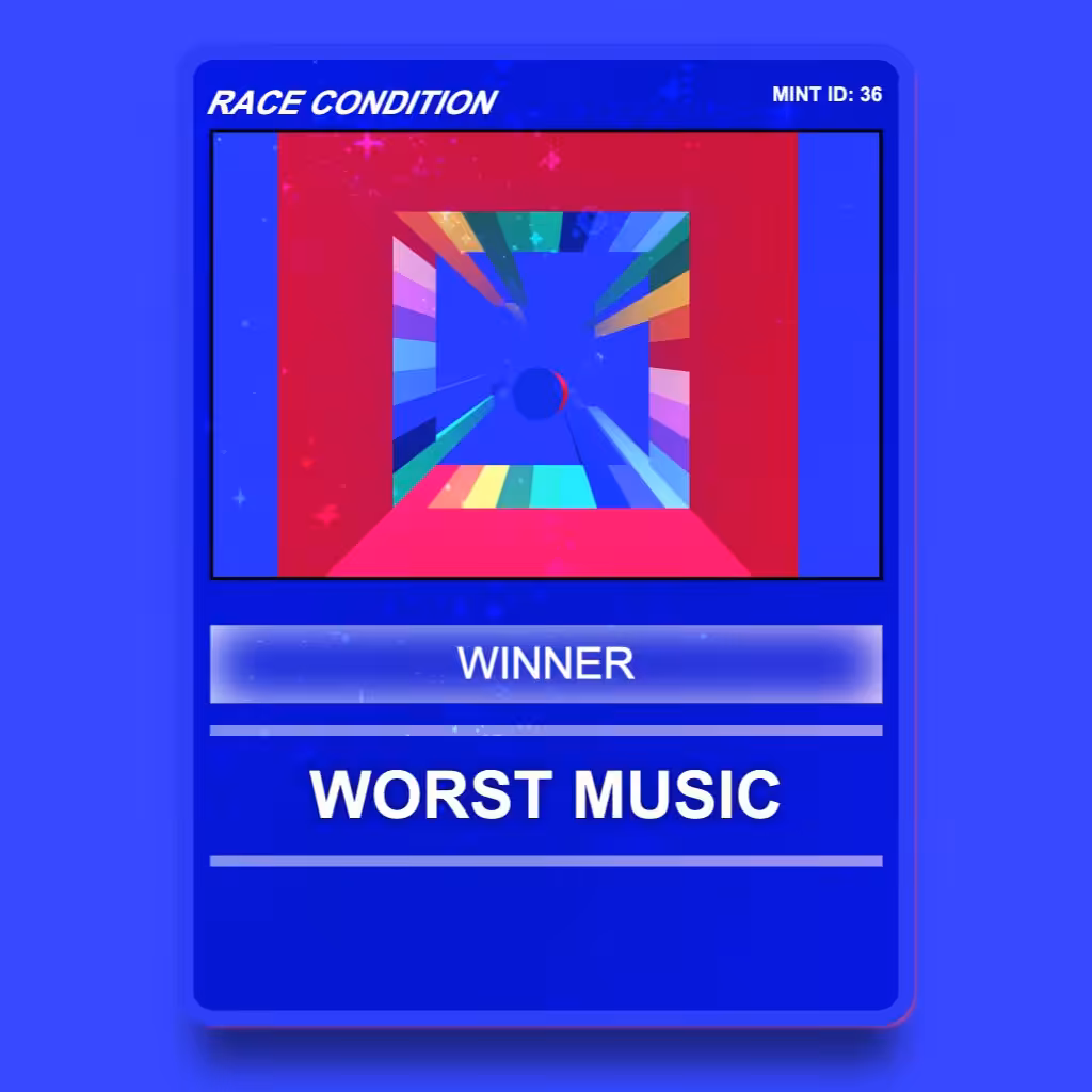 Worst Music – Race Condition Winner