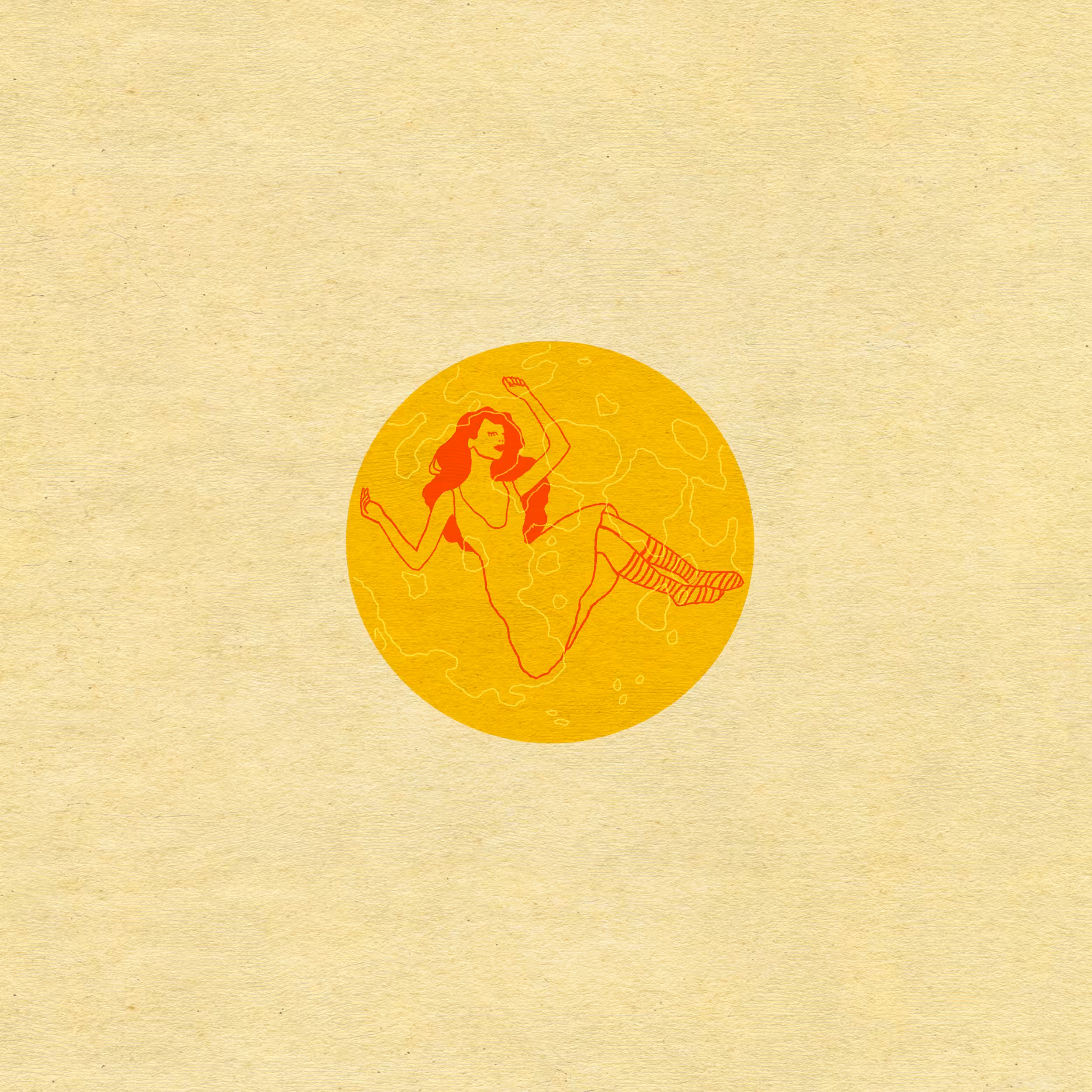 tiny drawing 15 - hollow moon