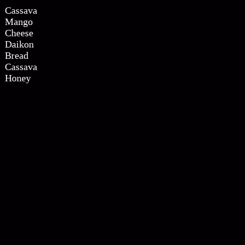 Grocery List #83