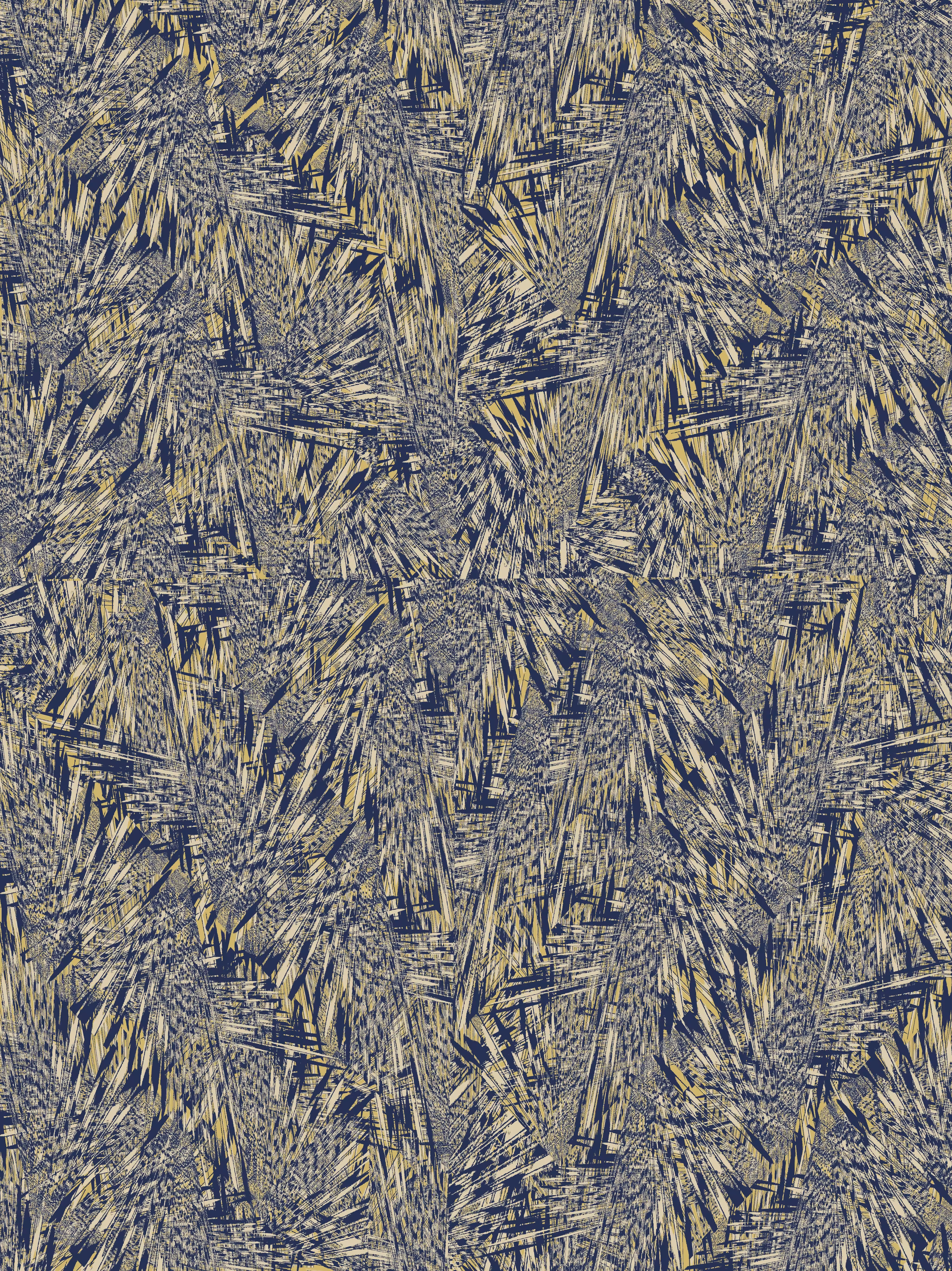 Fläche in beige und dunkelblau