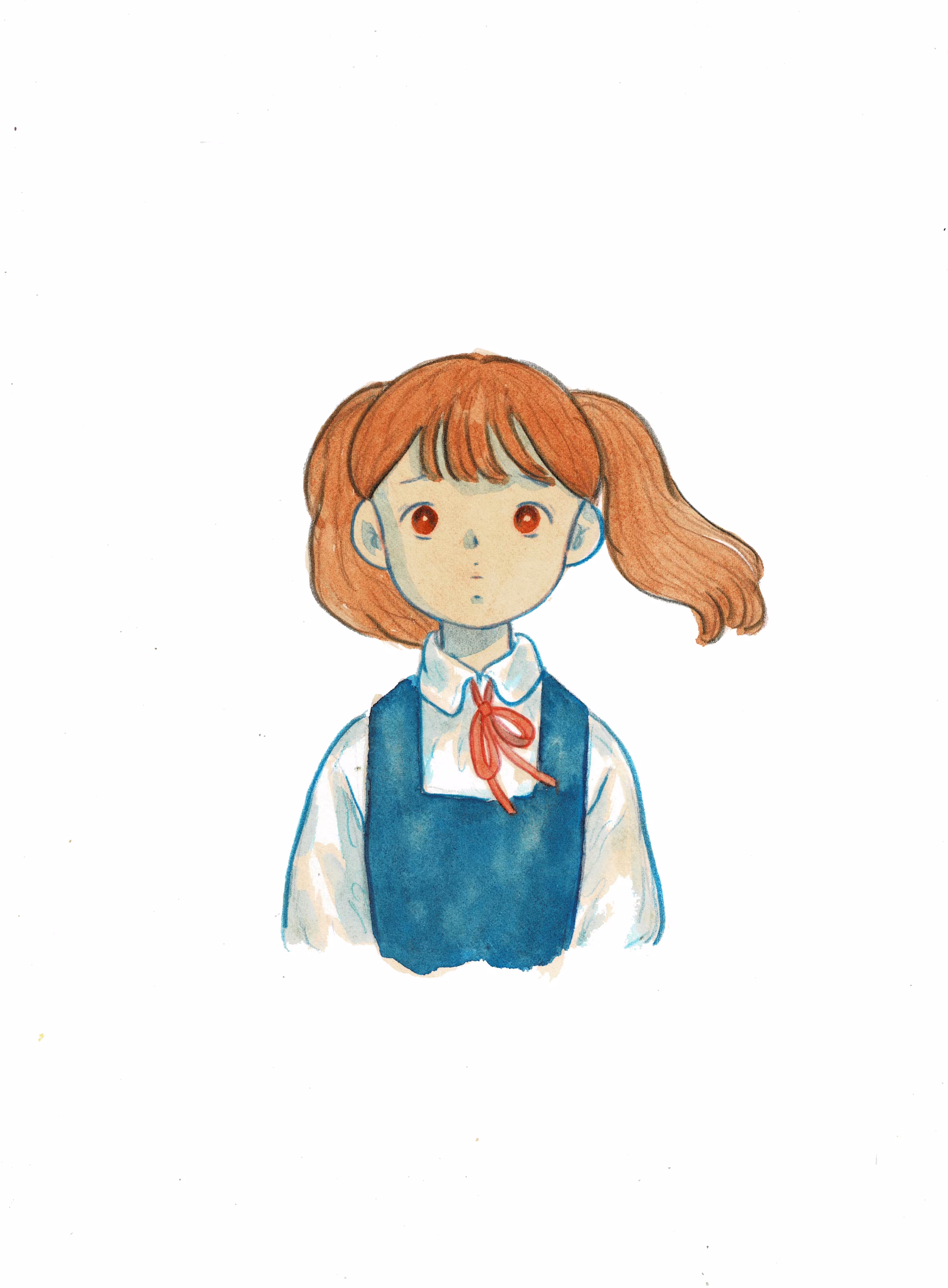 a girl with red eyes #02