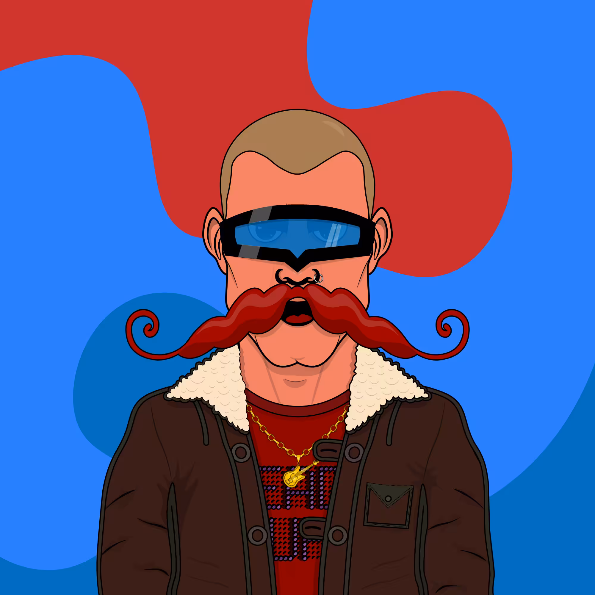 Mustachioed #34